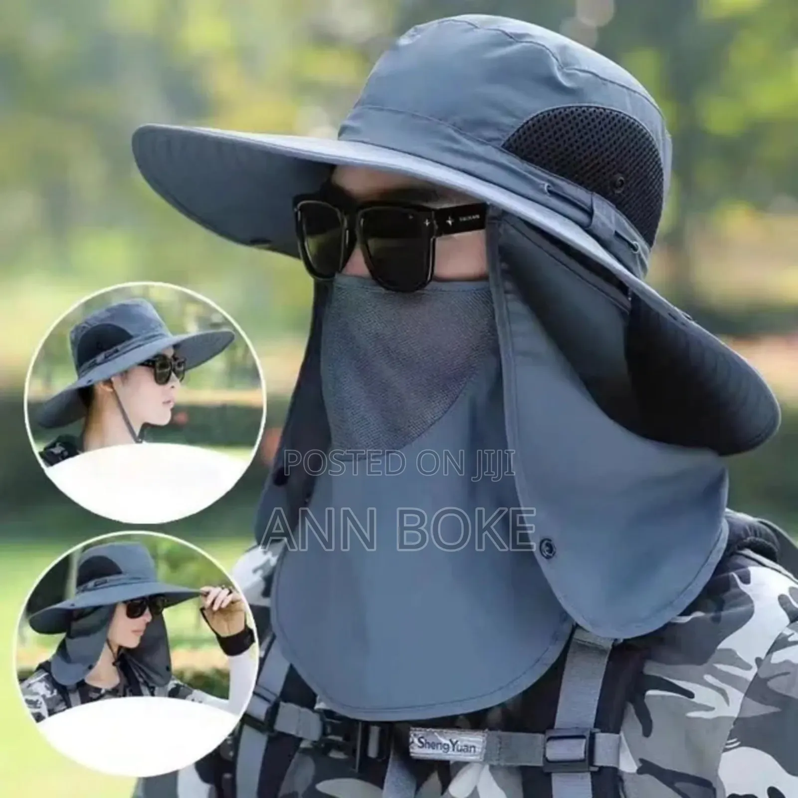 Uv Protection Sun Hat With Neck and Face Flap