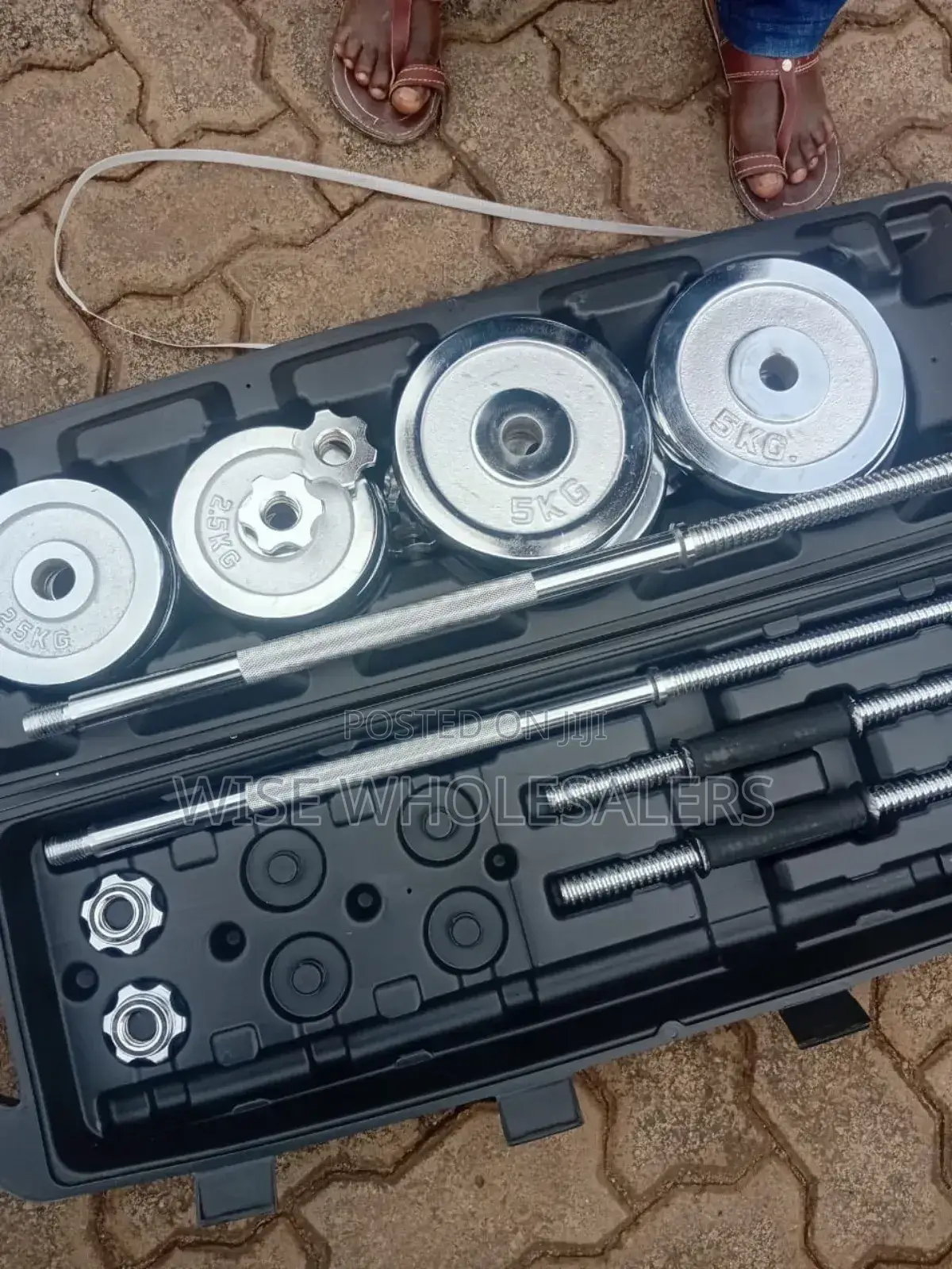 50kgs Chrome Dumbell Set