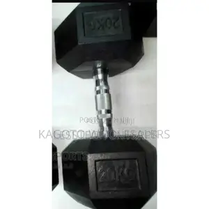 Single Hand 20kgs Hexagonal Dumbells