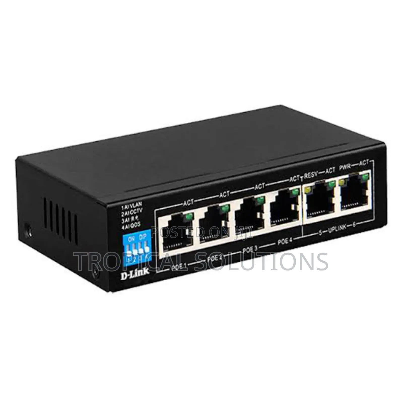 D-Link 6port 1000mbps Switch With 4poe Ports 2 Uplink Ports