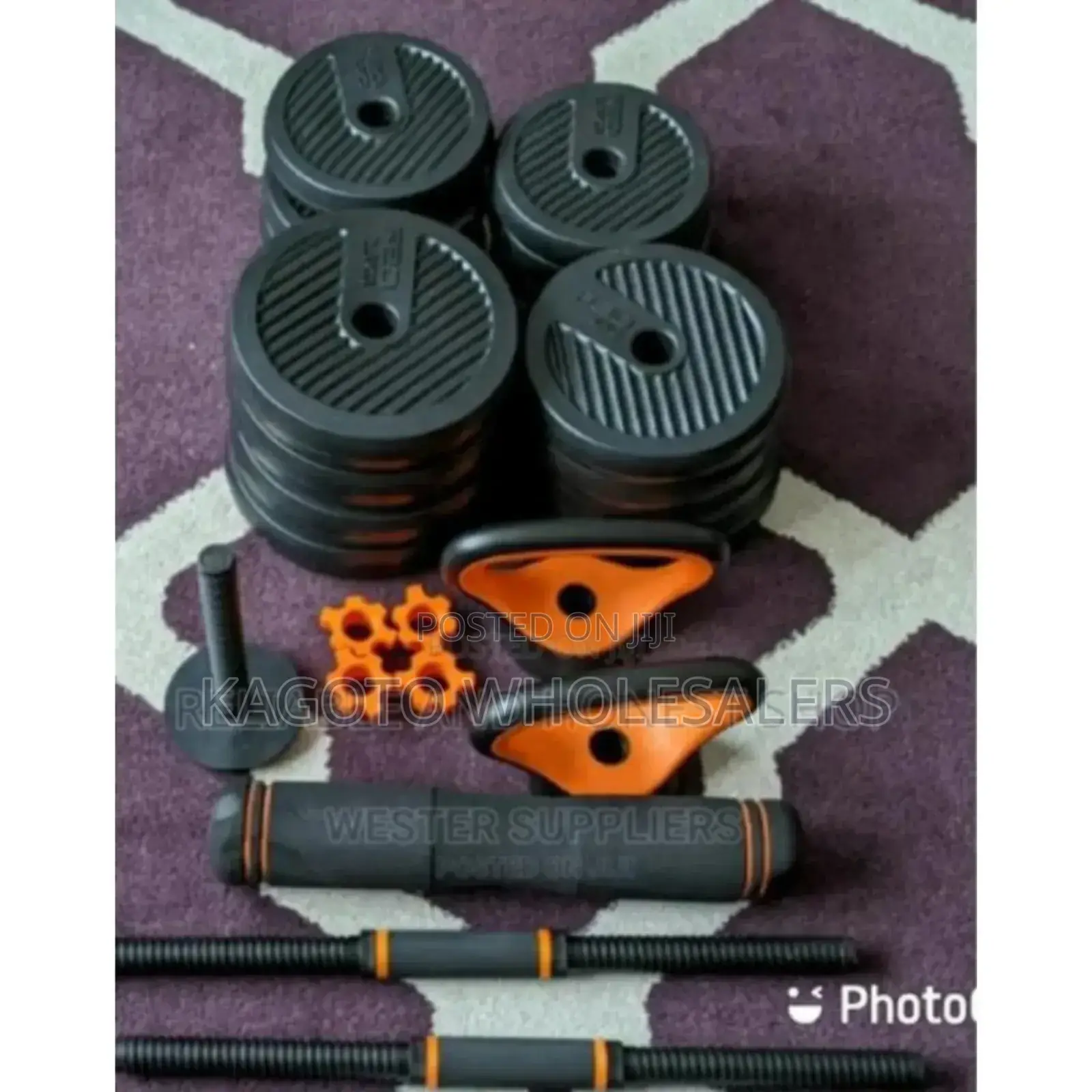 Adjustable 50kgs 6in1 Dumbells