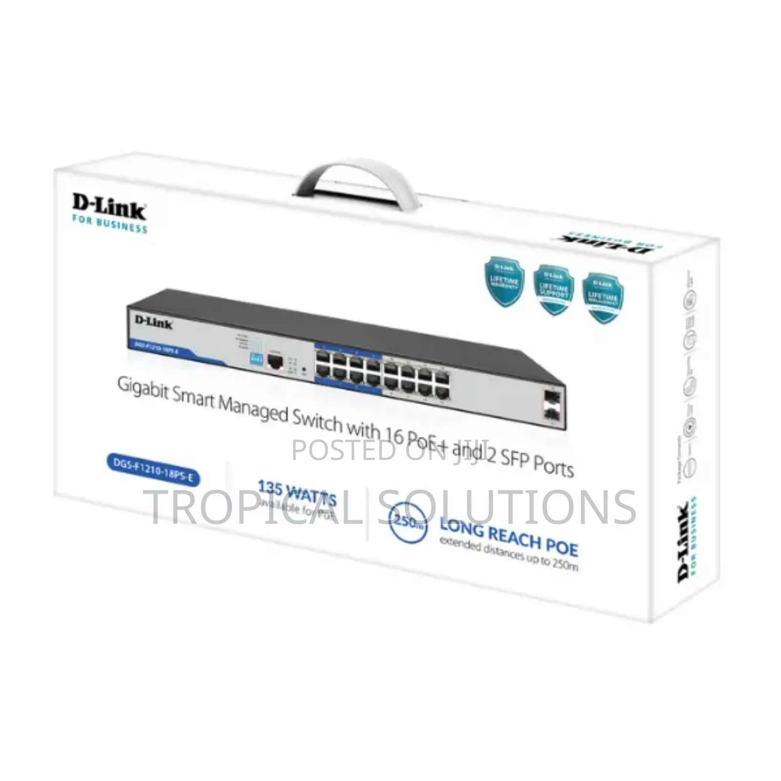 D-Link DGS-F1210- At 8ps-E 16 Port Gigabit 16poe Ports