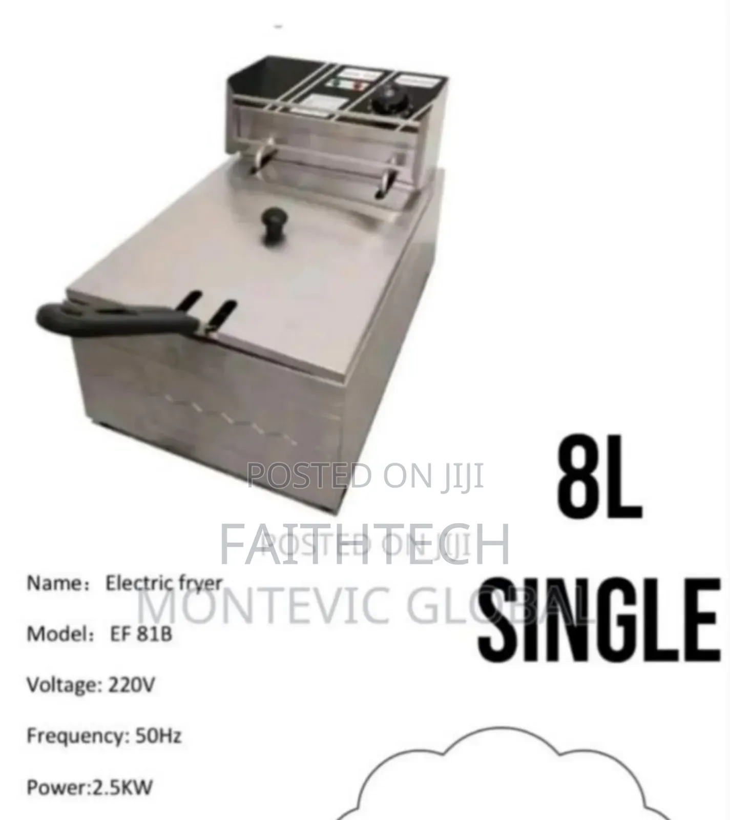 8litres Premier Electric Fryer