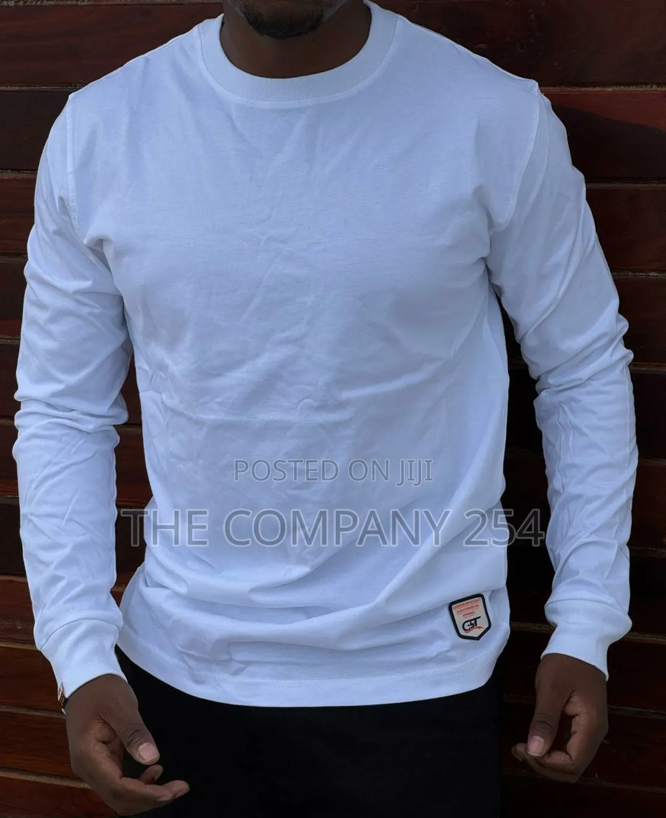 Quality Cotton Long-Sleeved Round Neck Plain T-Shirt