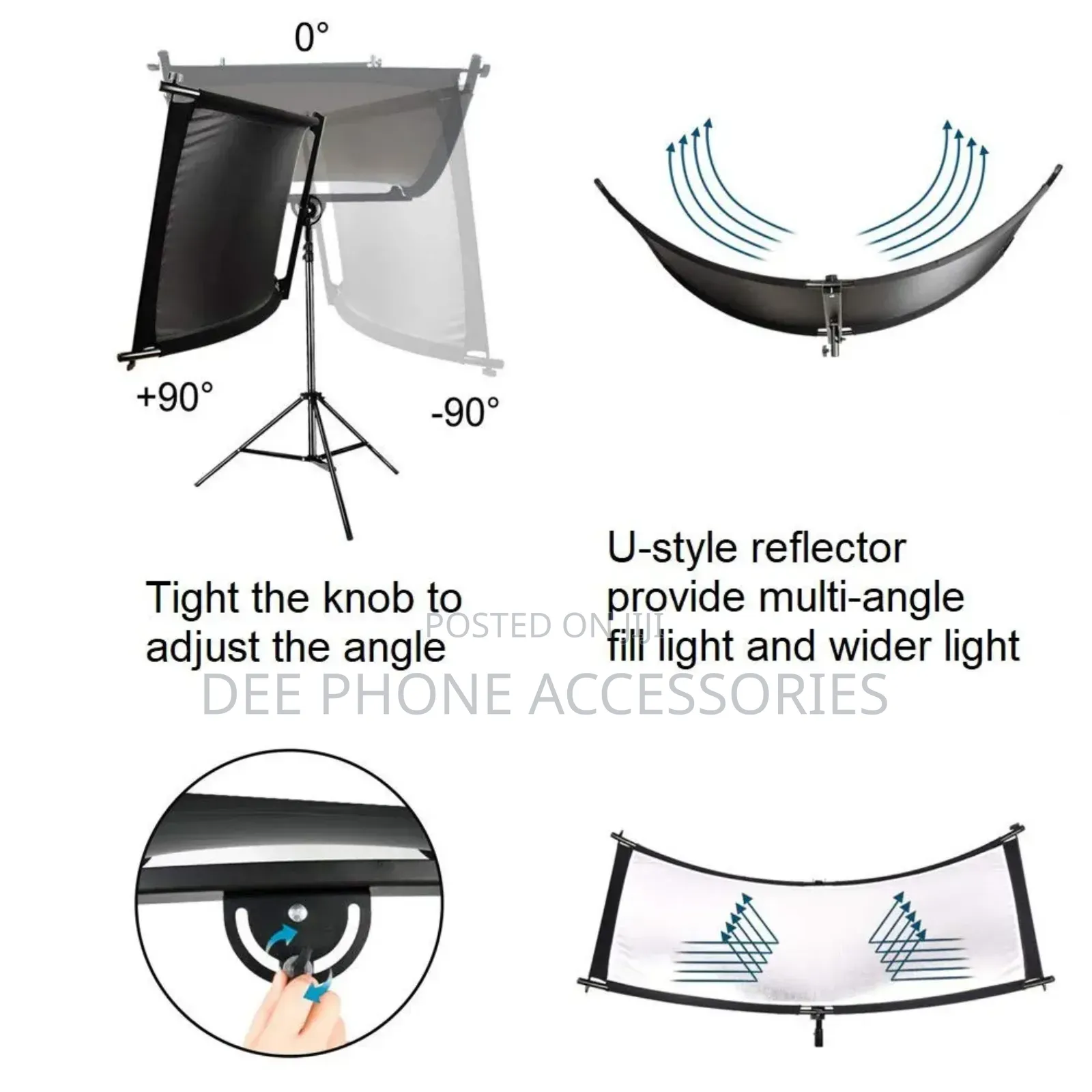 Curved Reflector Kit 60cmby180cm 4in1