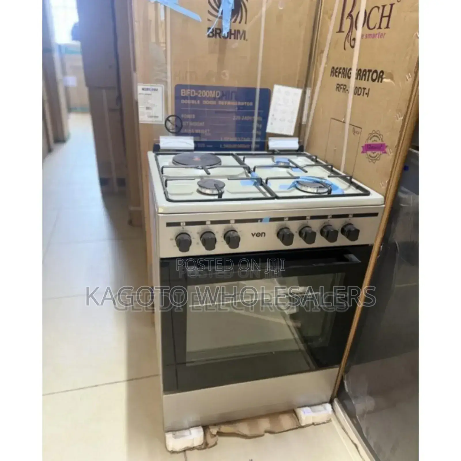 Colour White /Innox - Von Cooker 60by60 With Turbo Fan.
