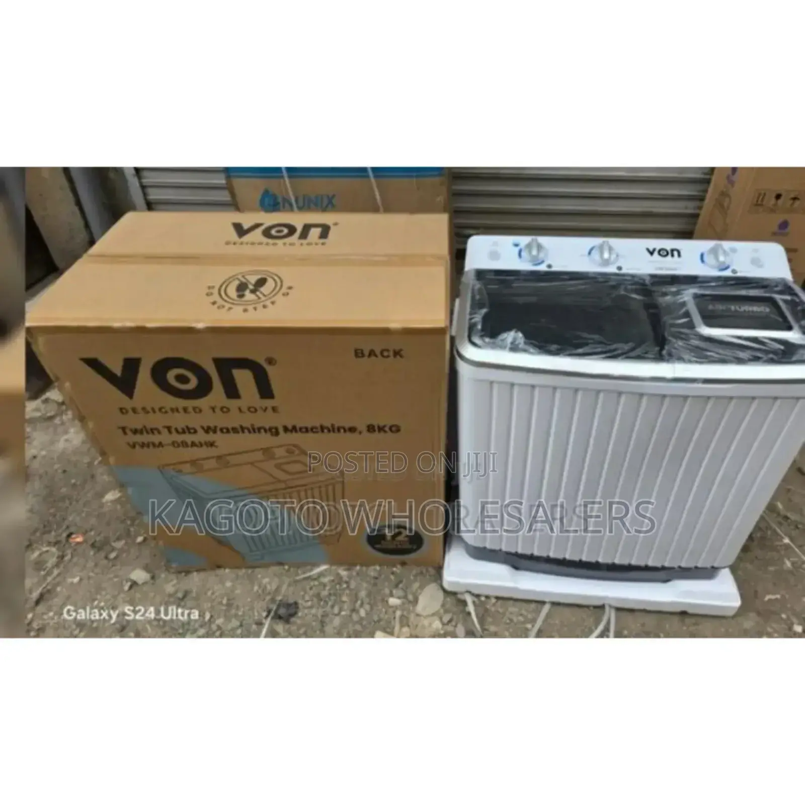Wash and Spin Von 8kgs Washing Machine