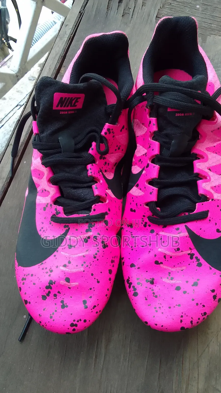Pink Zoom Rival S Spike Size 40