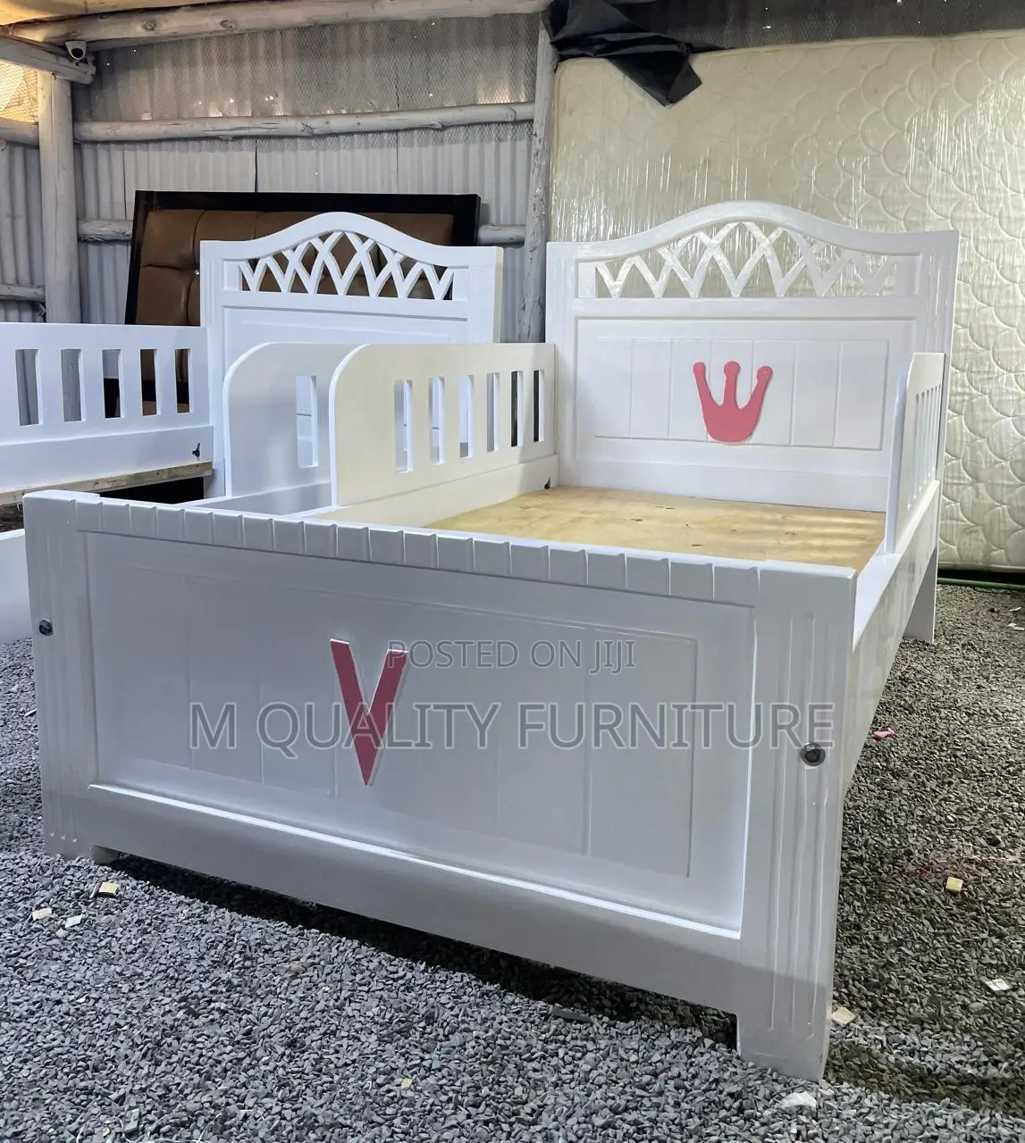 White 4 by 6 Modern Kids Bed