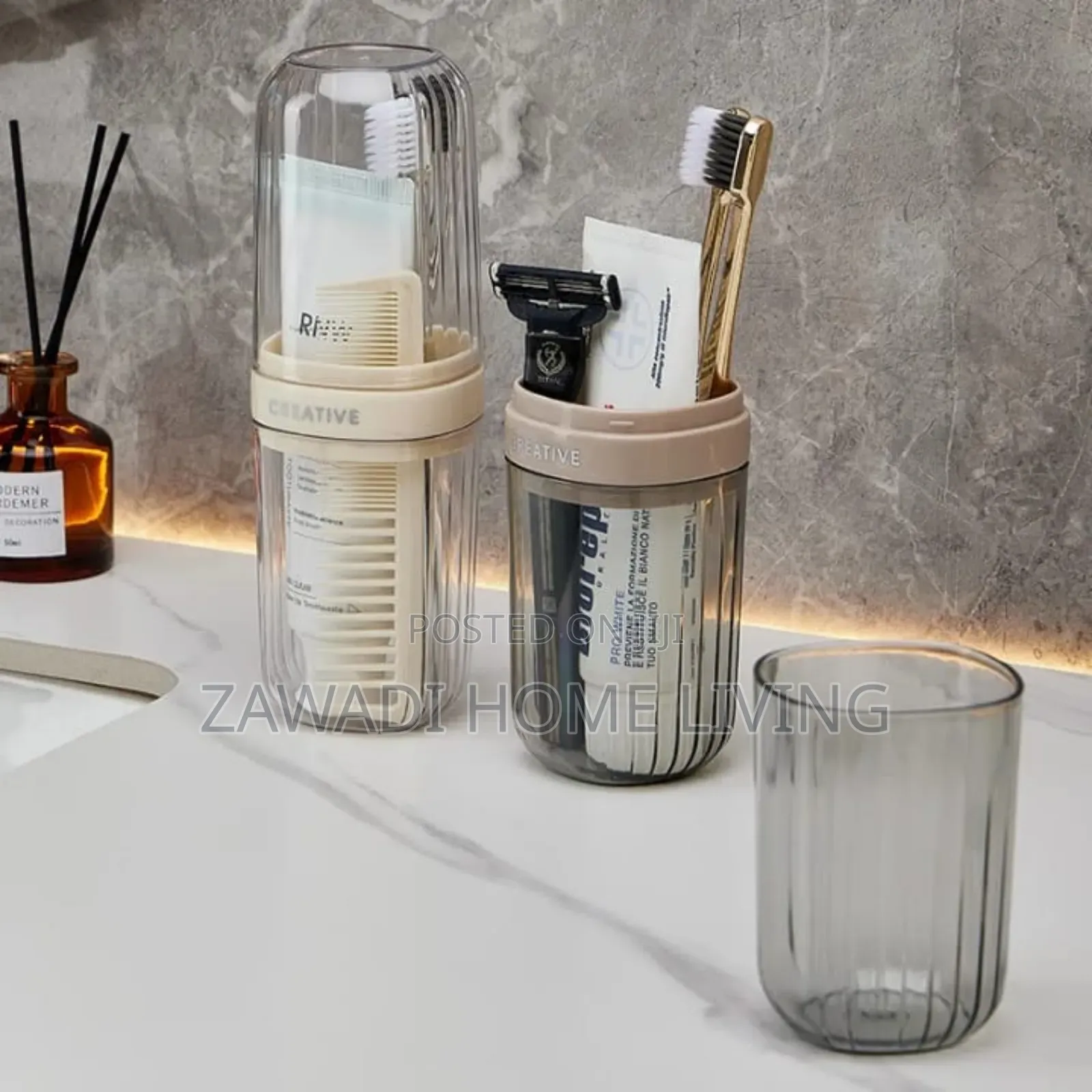 Creative Portable Toothbrush Holder, Toothpaste Holder.