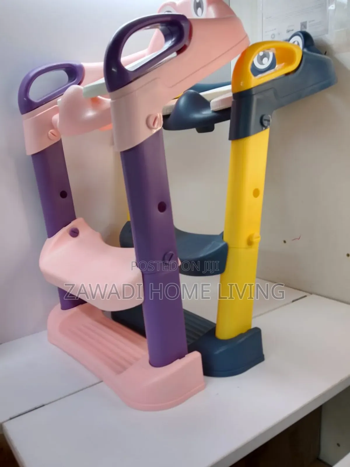 Kids Training Toilet Ladder Seat With PVC Cushion