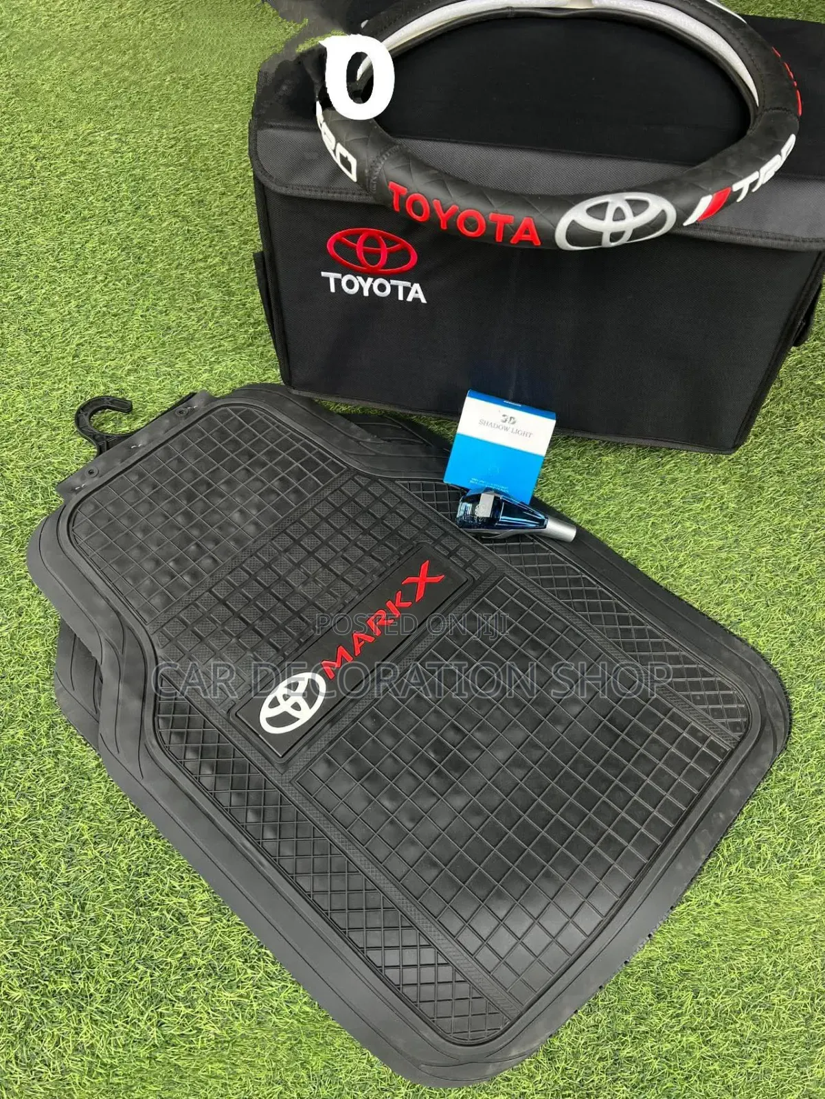 3in1 Combo Universal Toyota Mats+Steering+Boot Organizer