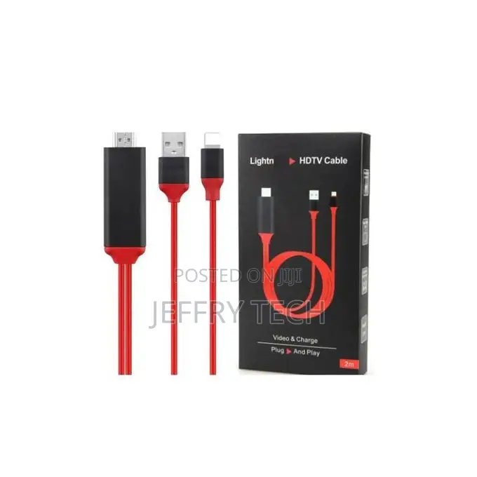 Lightning Ios iPhone to HDTV Hdmi Cable - 2metre