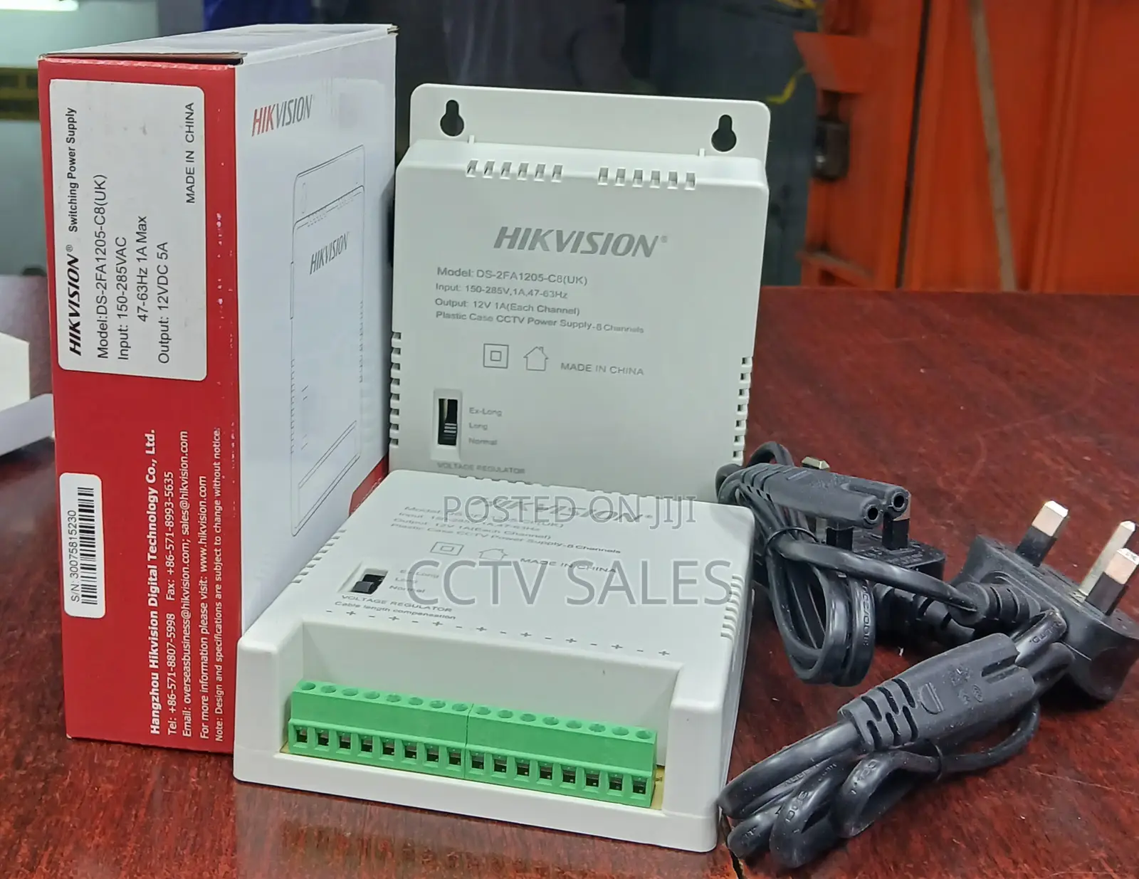 12vdc 5a Ds-2fa1205-C8[Uk] CCTV Power Supply for 8 Channel