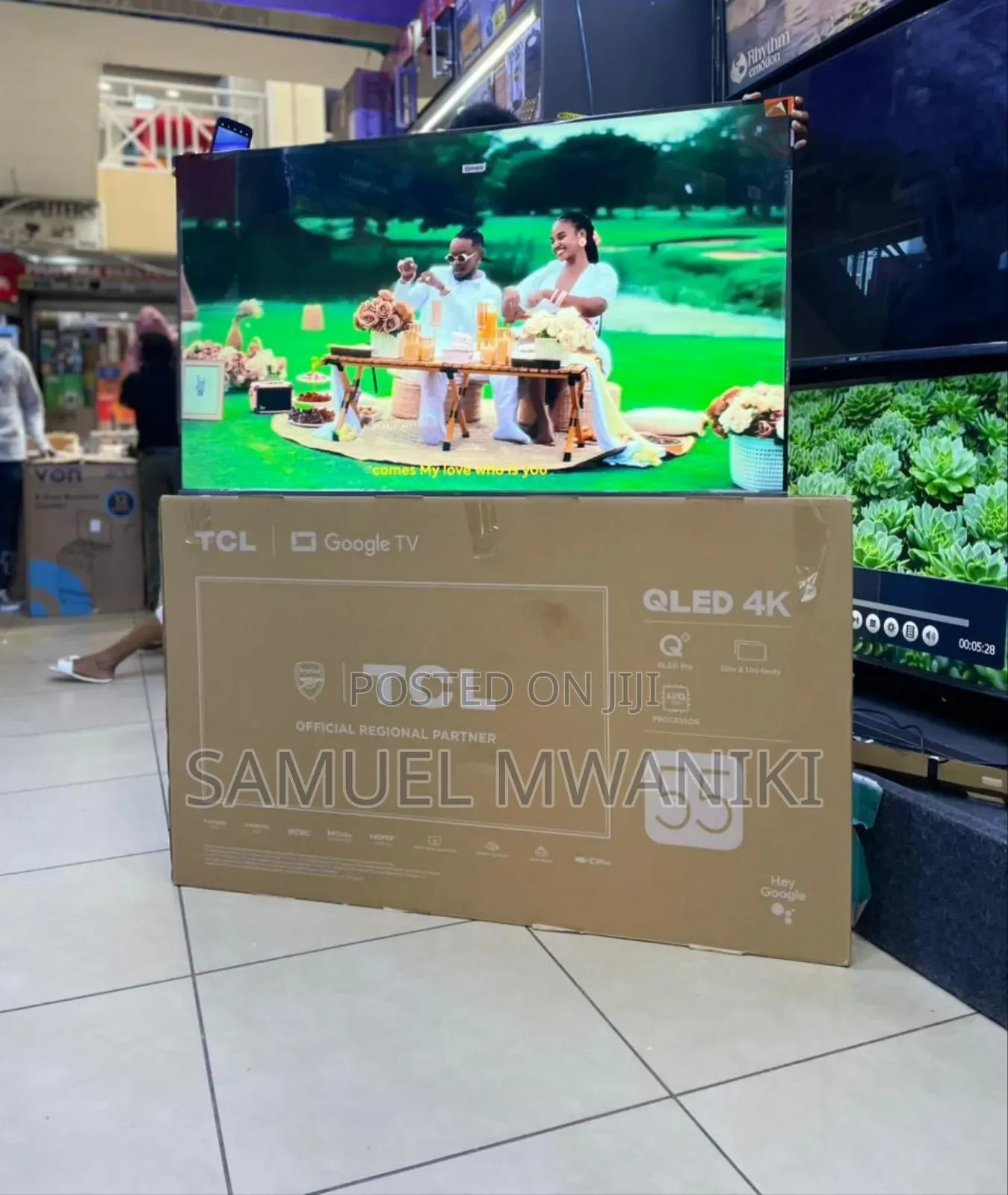 TCL 55" Qled Pro Uhd Google Smart Tv Aipq Chipset Hdr10+