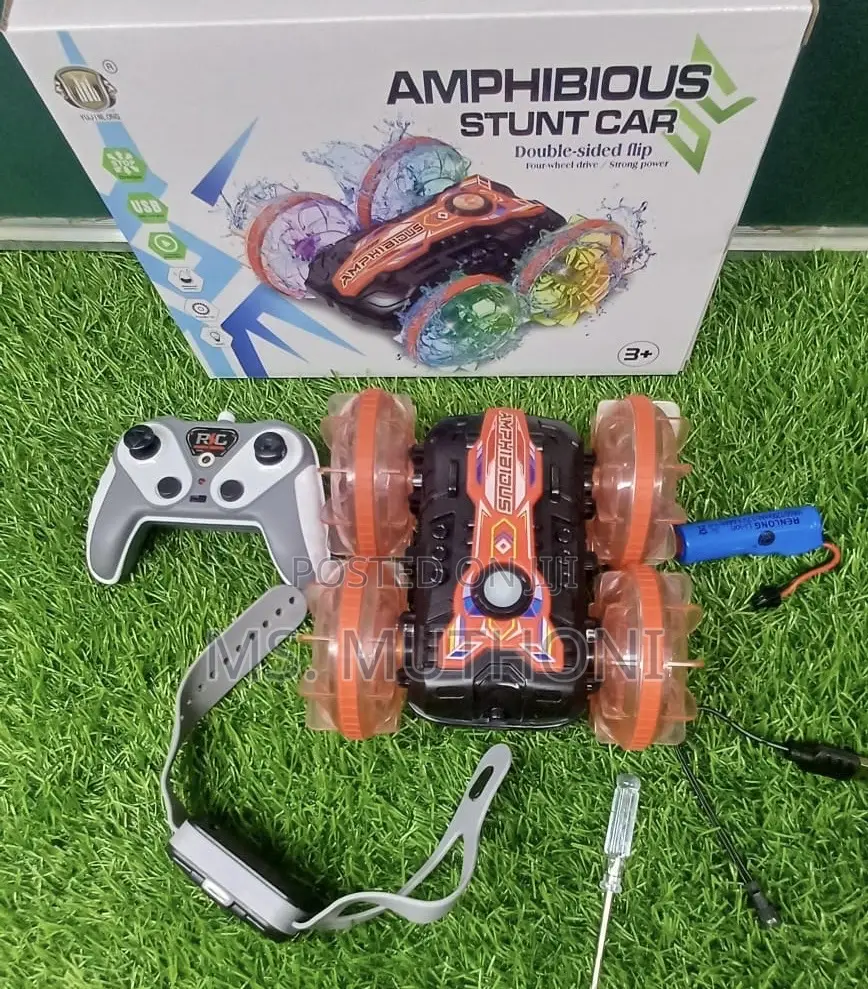 Rc Hand Gesture Amphibious Stunt Car*