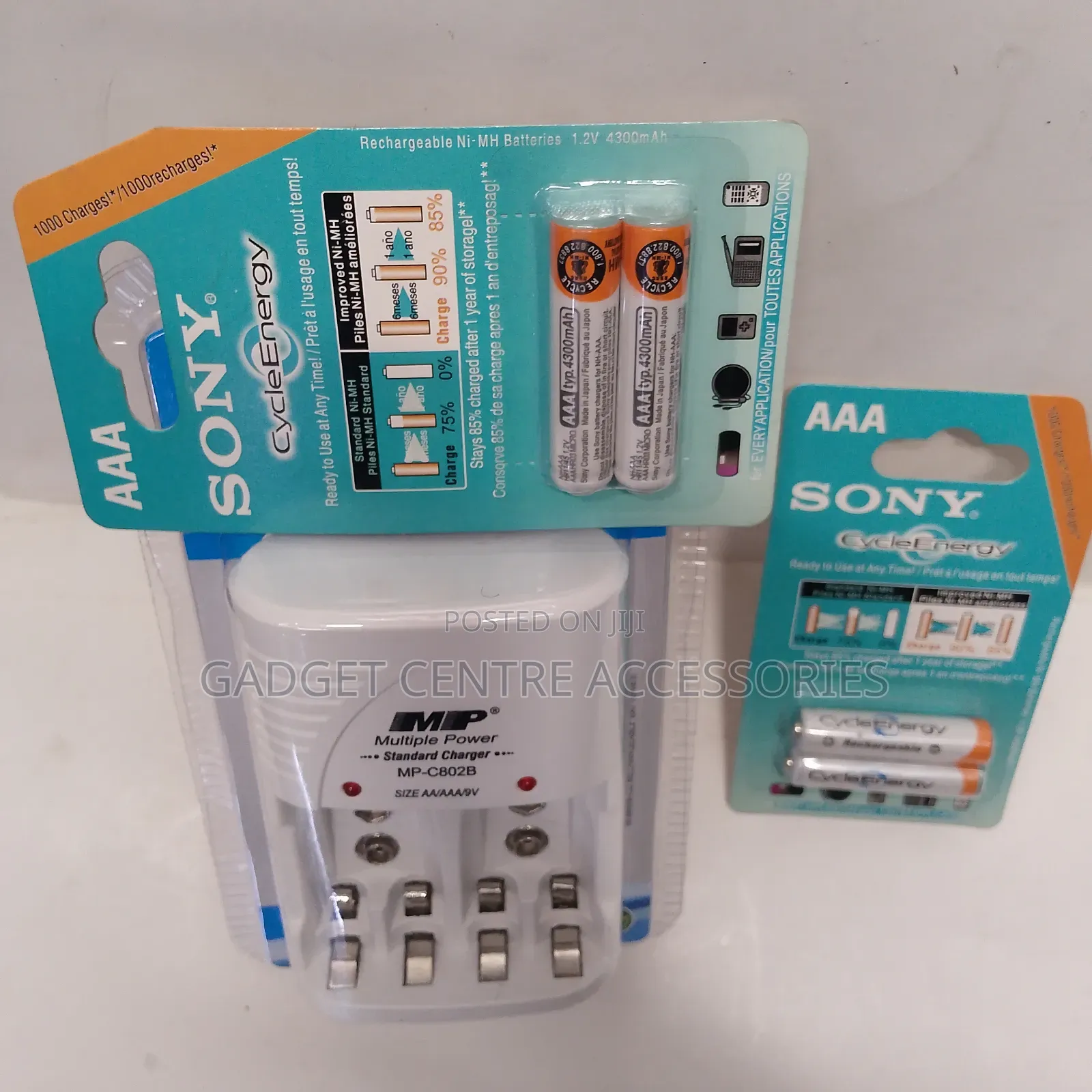 Sony Aaa Rechargeable 2 Pairs,9v Charger