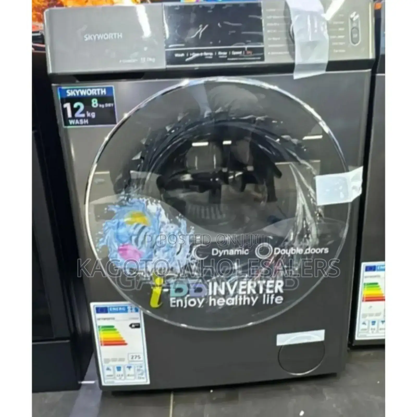 Digital- Skyworth 12kgs Wash and Dry. Front Loader