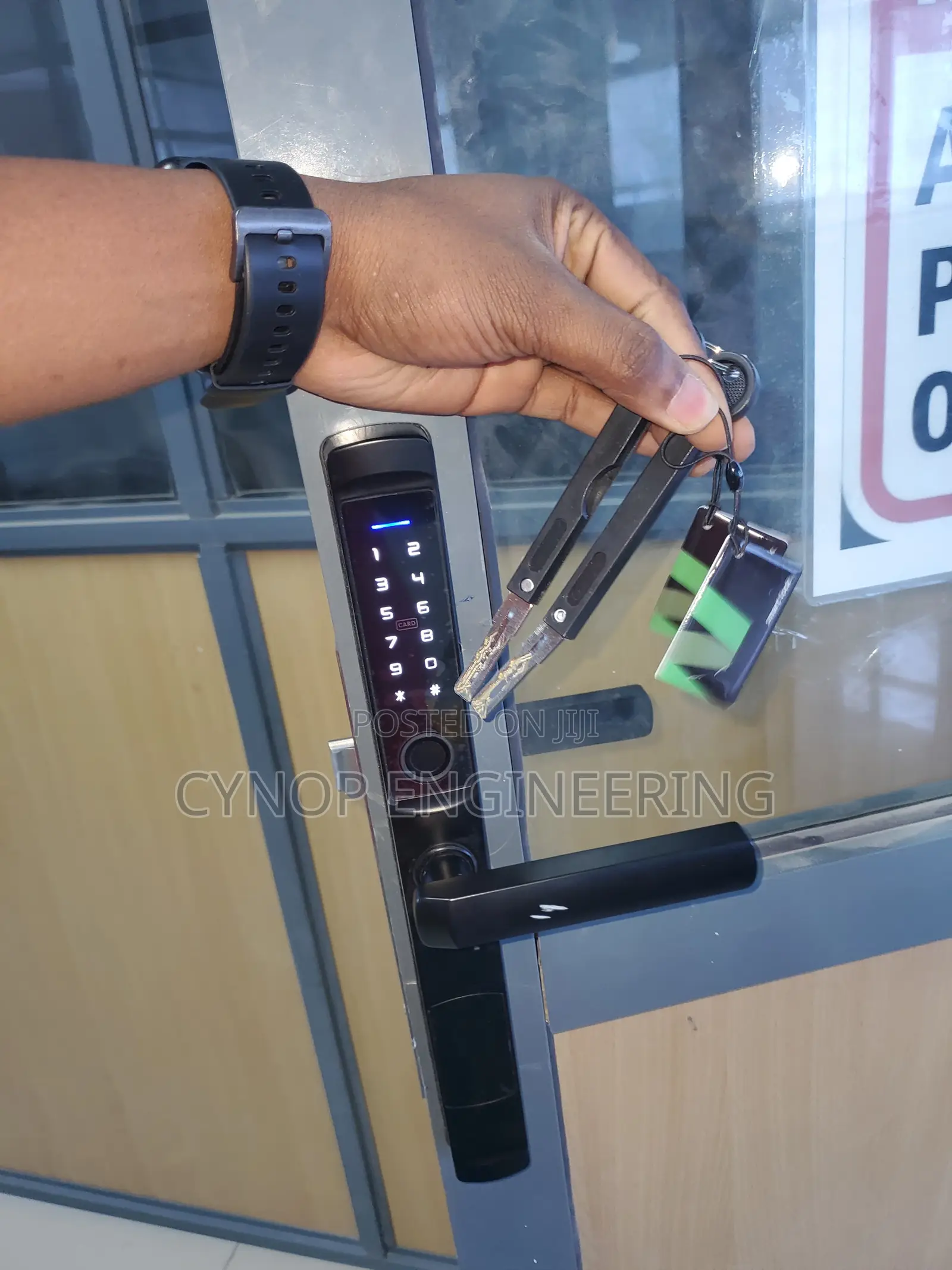 Smart Lock With Fingerprint Unlock for Aluminium Doors