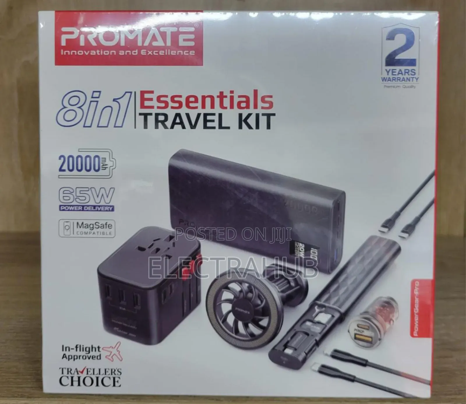 Promate 8in1 Essentials 65w 20000mah Travel Kit Brand New