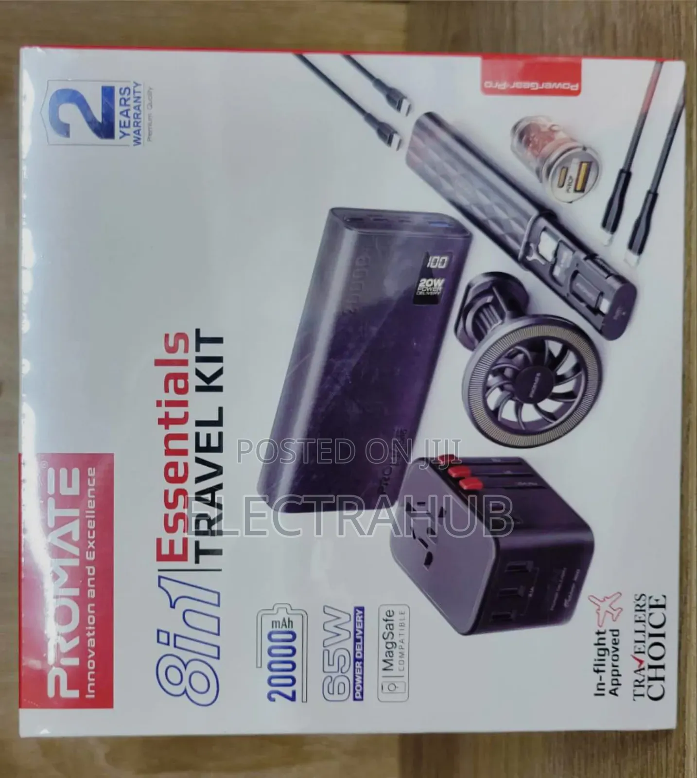 Promate 8in1 Essentials 65w 20000mah Travel Kit Brand New