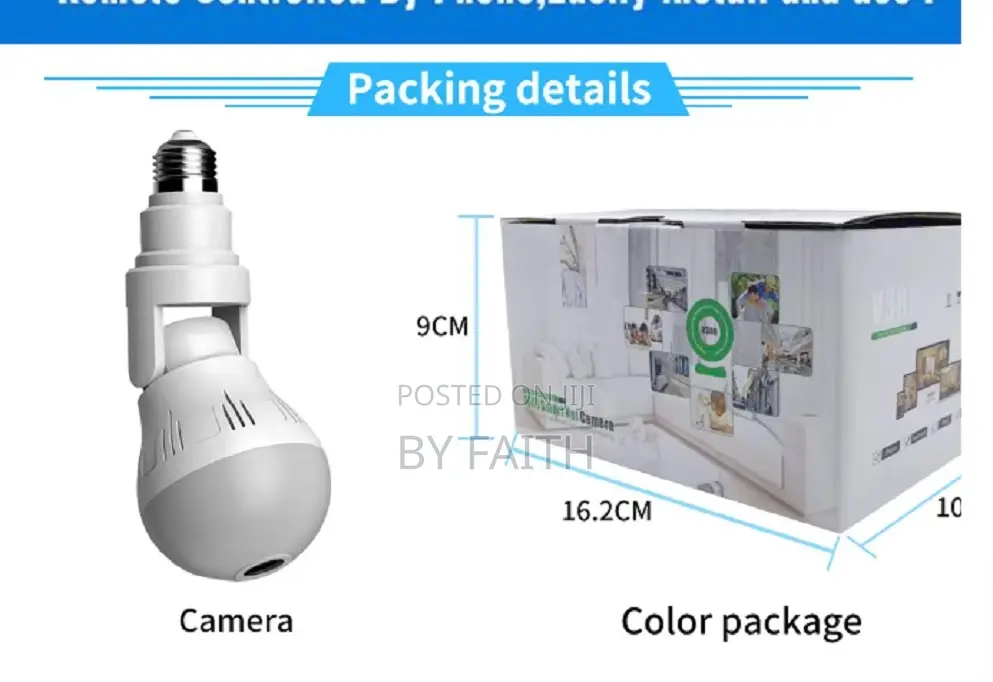 Quality PTZ V380 Bulb Camera Nanny Bulb Wifi Camera