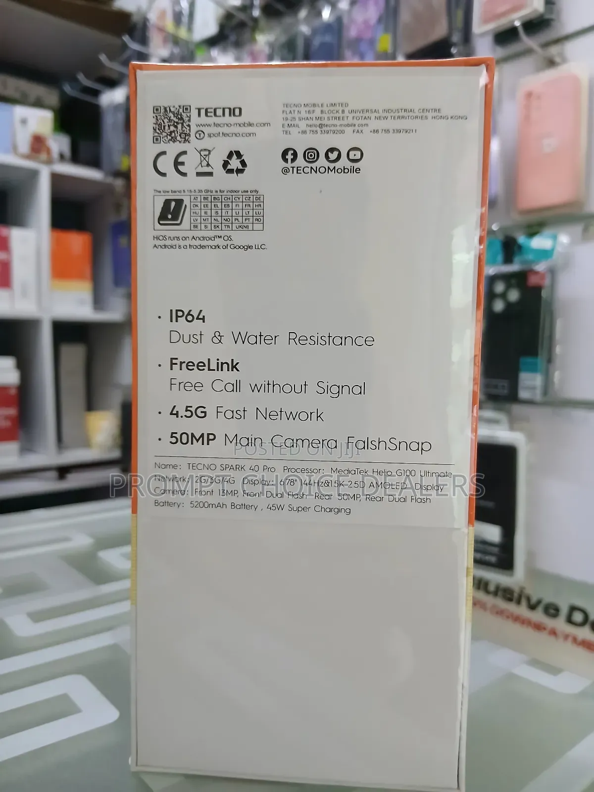 New Tecno Spark 40 128 GB Black