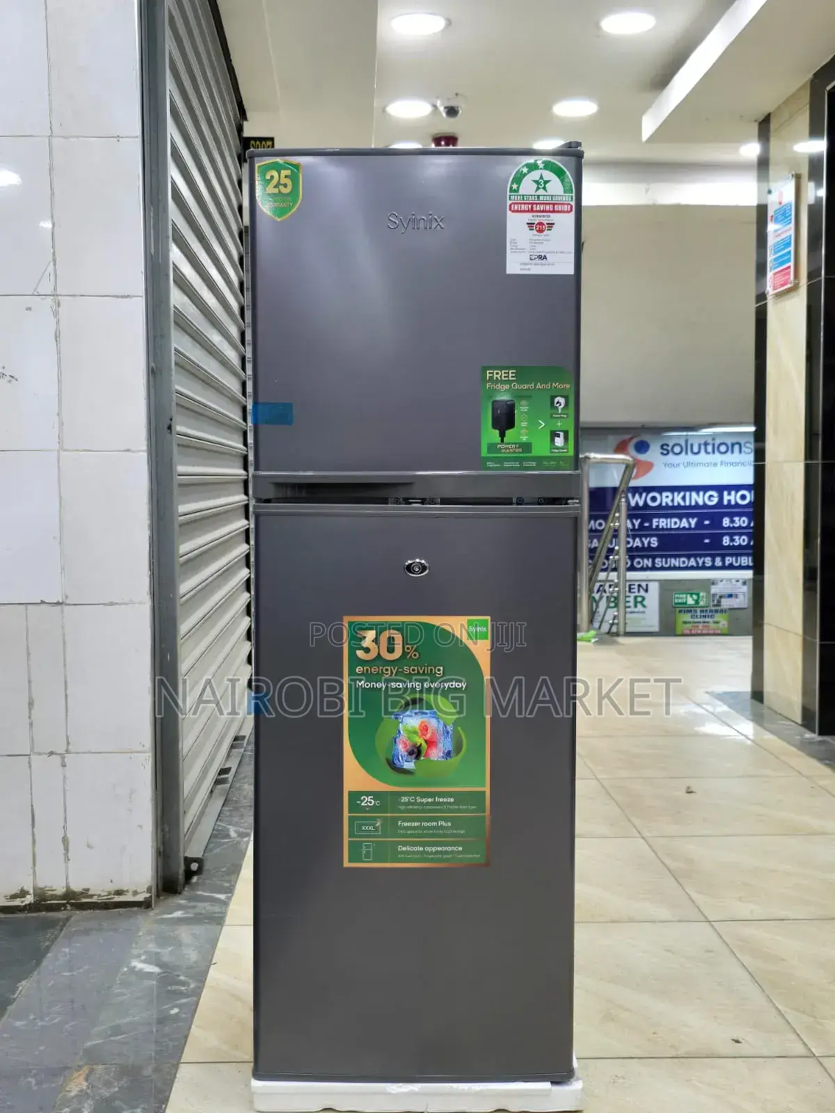 Syinix Double Door 138l 
Refrigerator