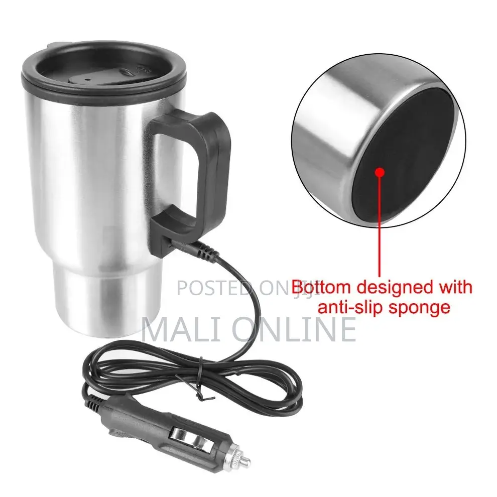 12v Electric Car Mug Stainless Steel 450ml