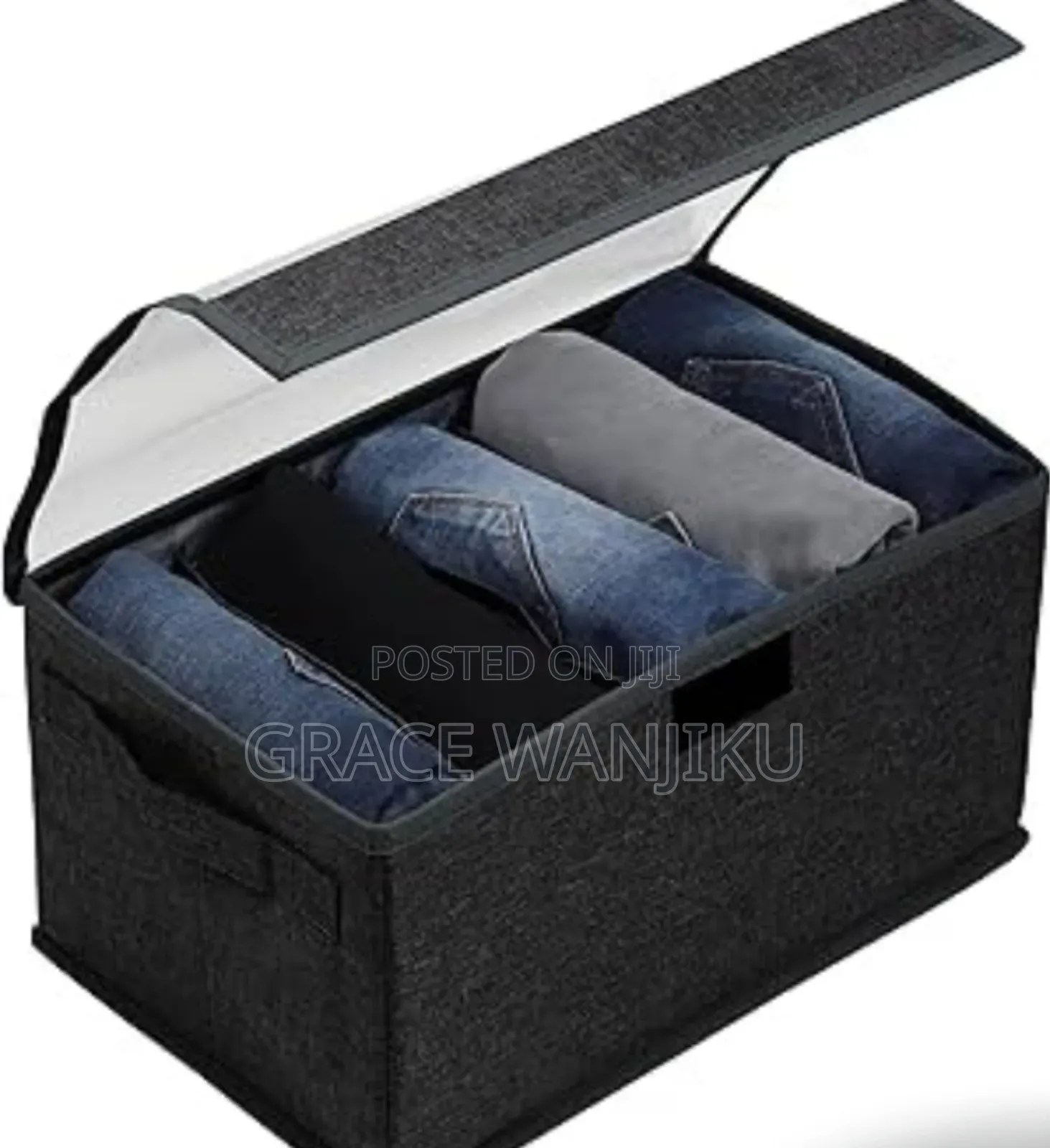 Dust Proof Transparent Cover Foldable Clothes Organizer *