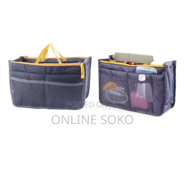 Multipurpose Women Travel 13 Pocket Handbag Purse Organizer