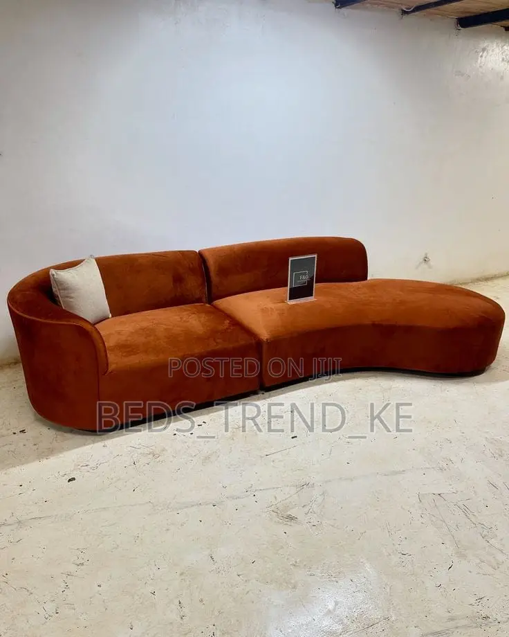 Contemporary 3 Seater Couch With a Throw Pillow