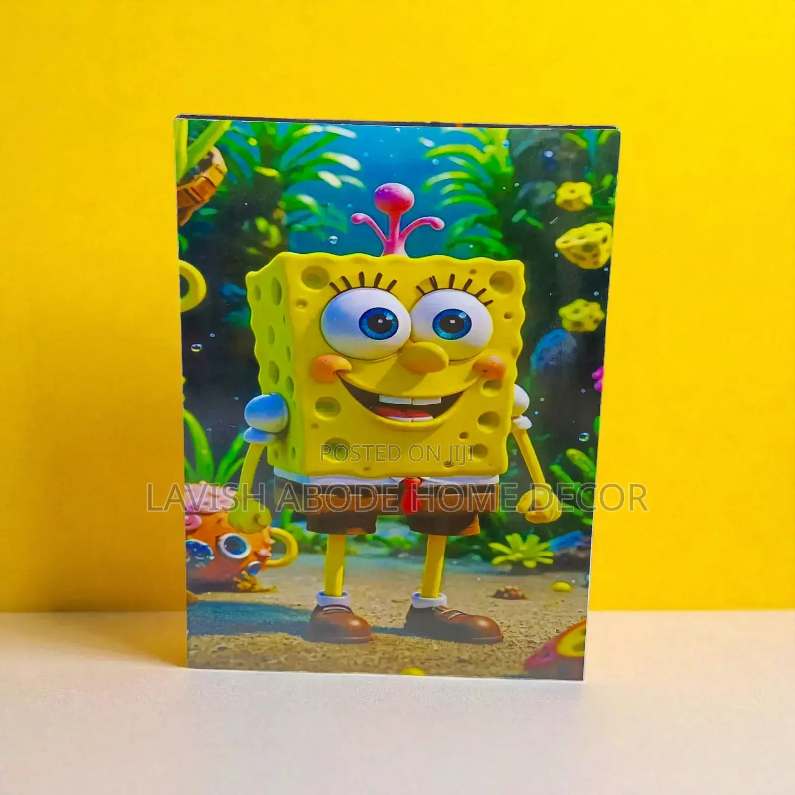 Cute Spongebob Wall Hanging Art A3 Size