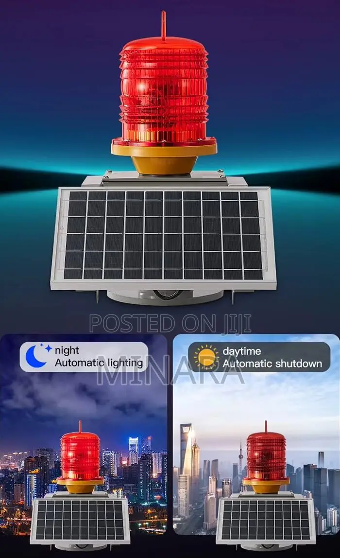 Solar Aviation Warning Light