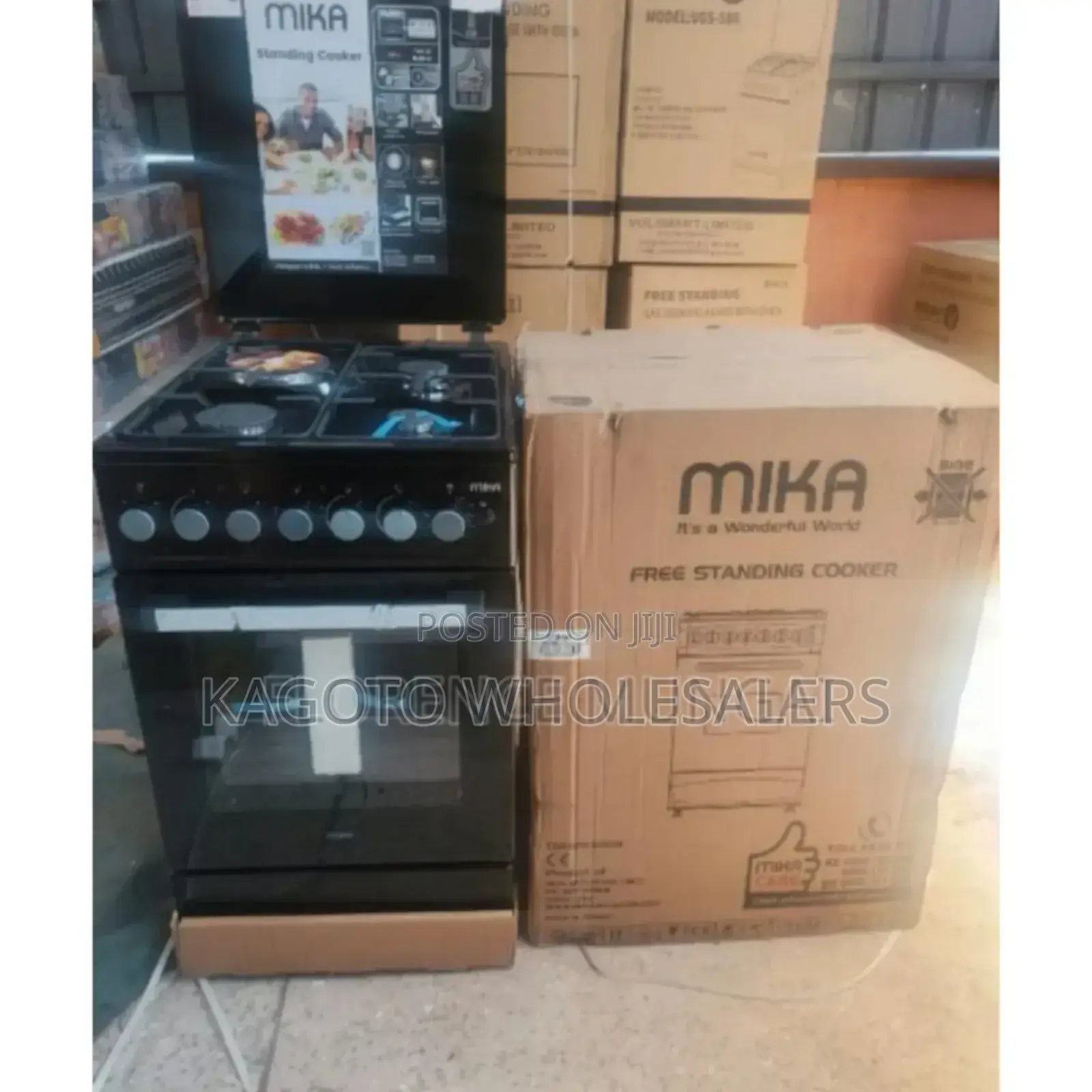 Colour Black -Mika 50by60 3+1 Cooker