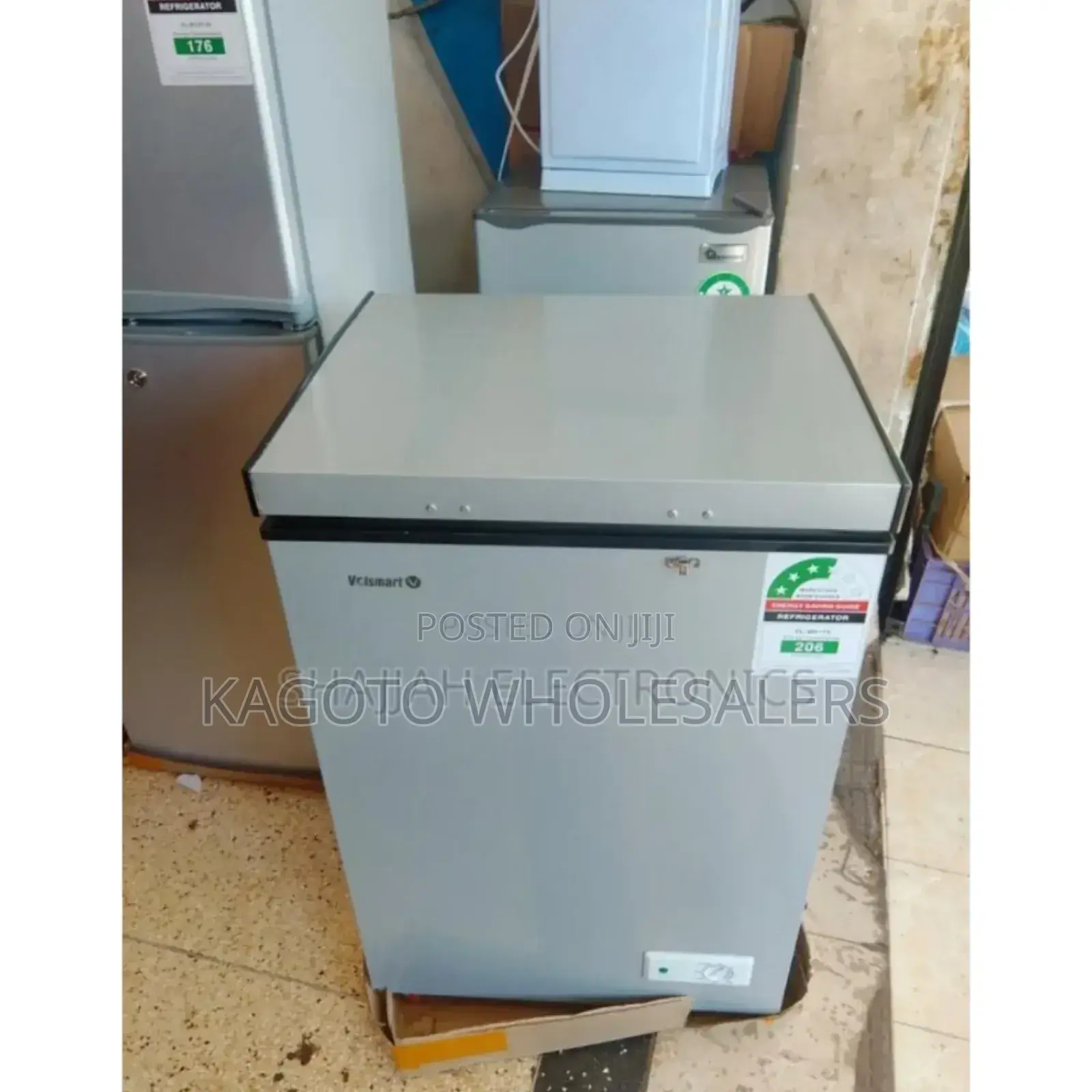 With 1 Year Warranty -Volsmart 110litres Freezer