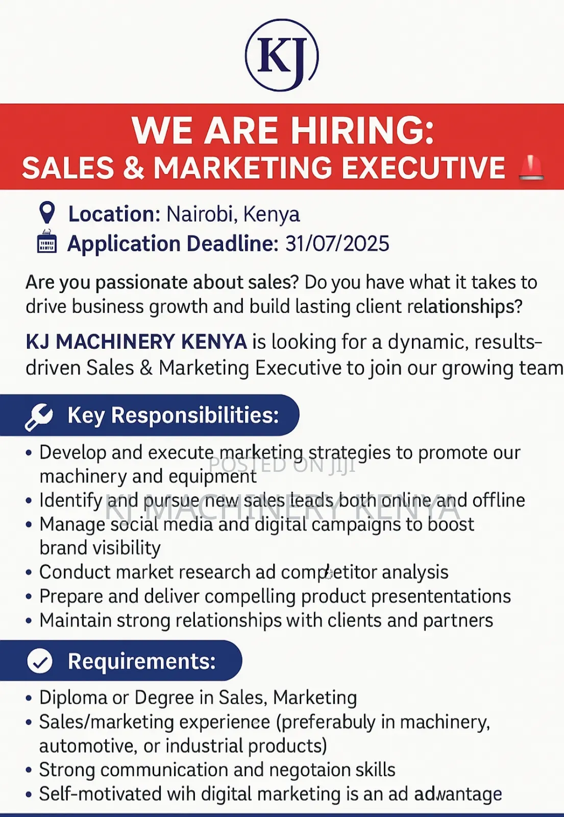 Looking For Sales And Marketing Executive