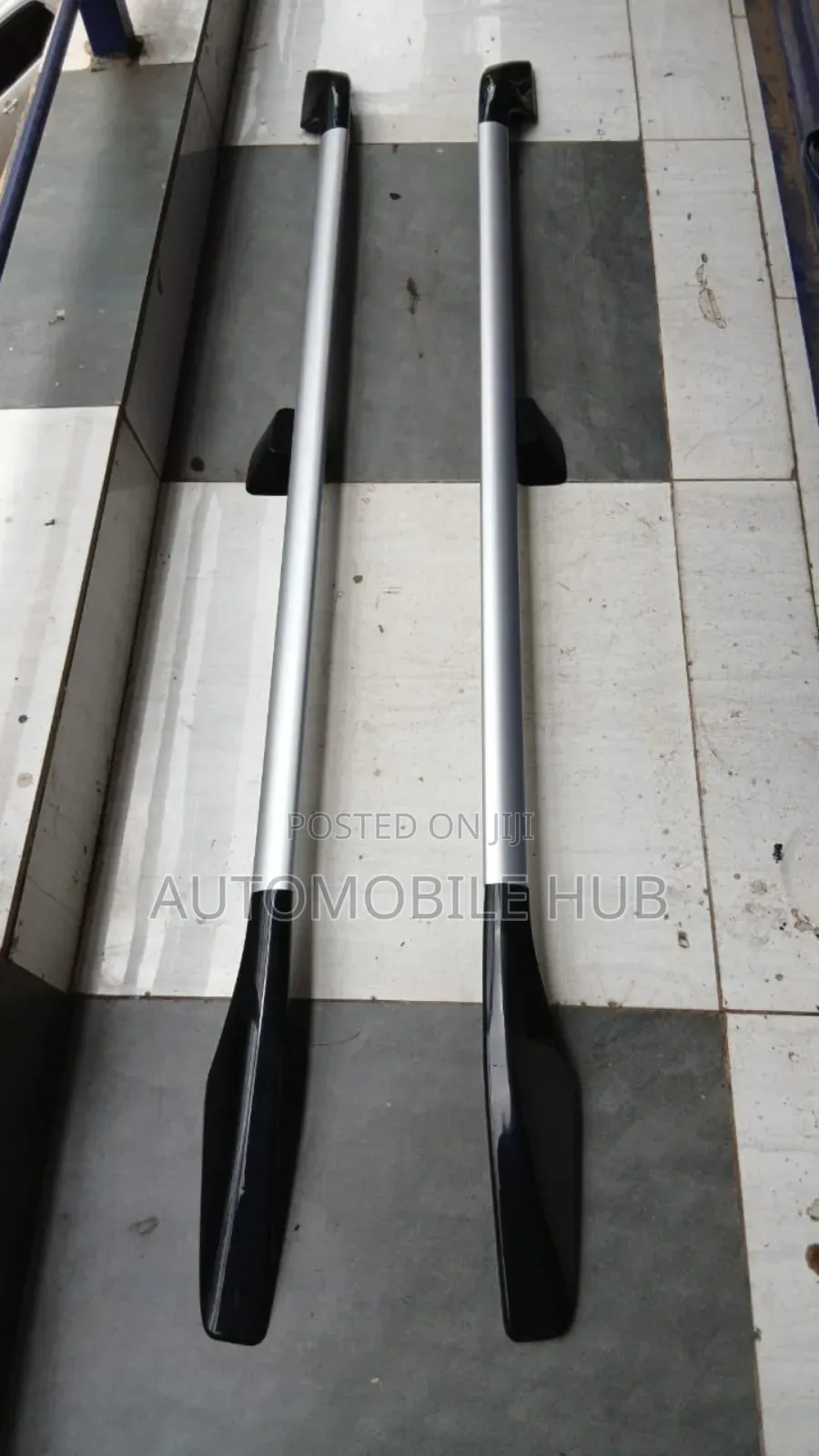 Black Silver Roof Rack Rails - Car Roof Rails