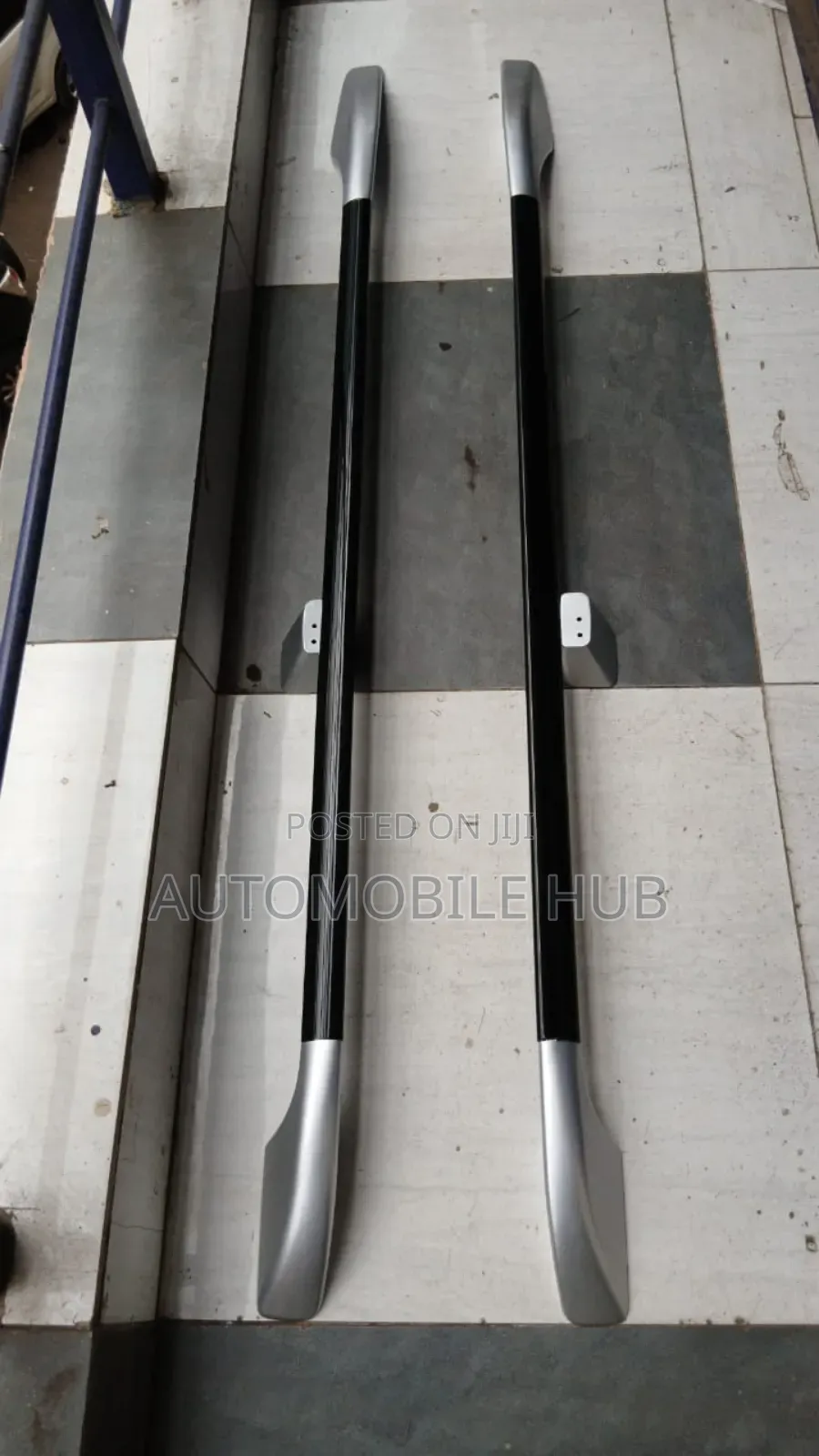 Black Silver Roof Rack Rails - Car Roof Rails