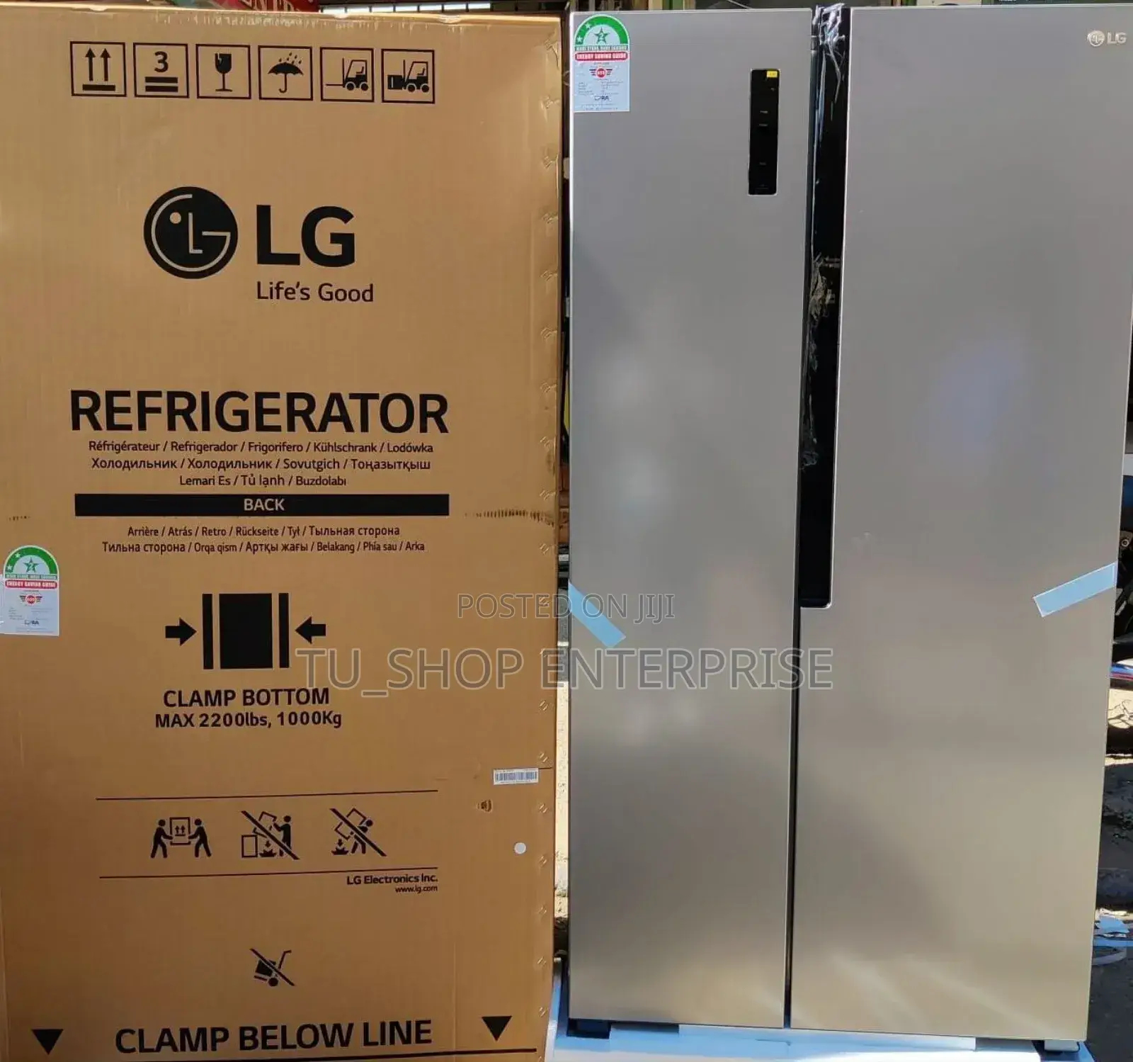 Lg Side by Side Fridge 519litres No Frost Refrigerator