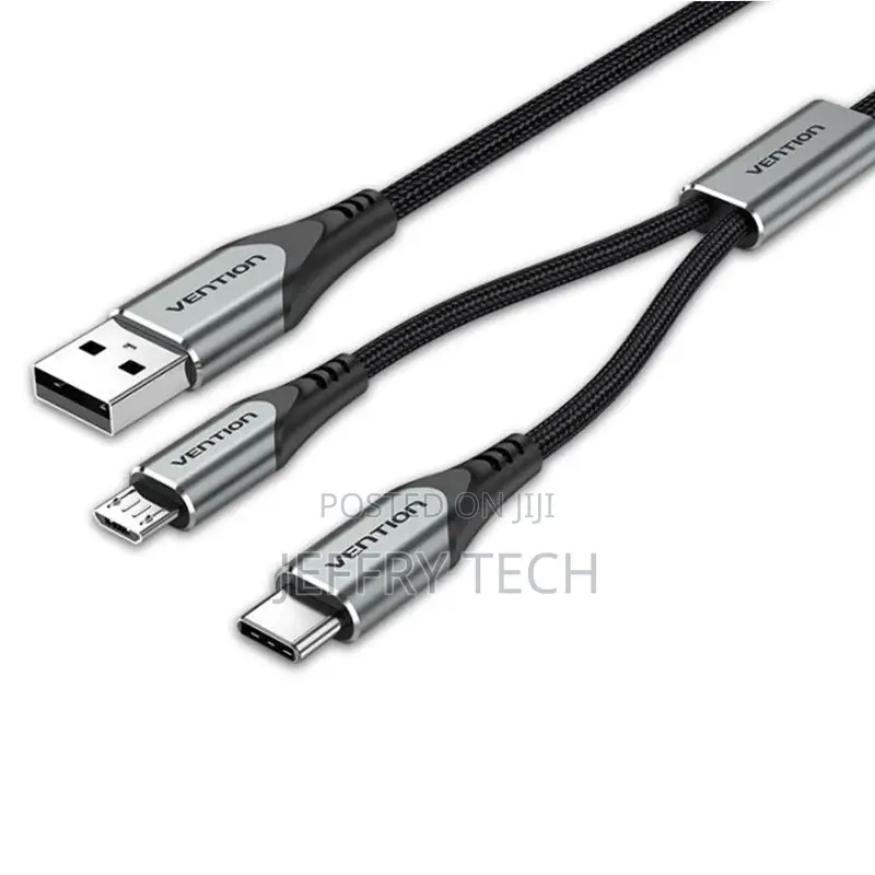 Vention Usb 2.0 a Male to Usb-C Micro Bmale Y-Splitter Cable
