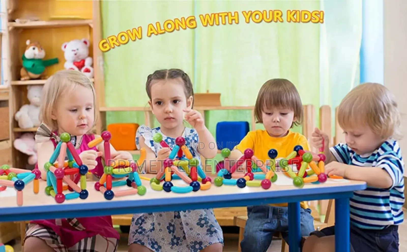42 PCS Educational Magnet Sticks