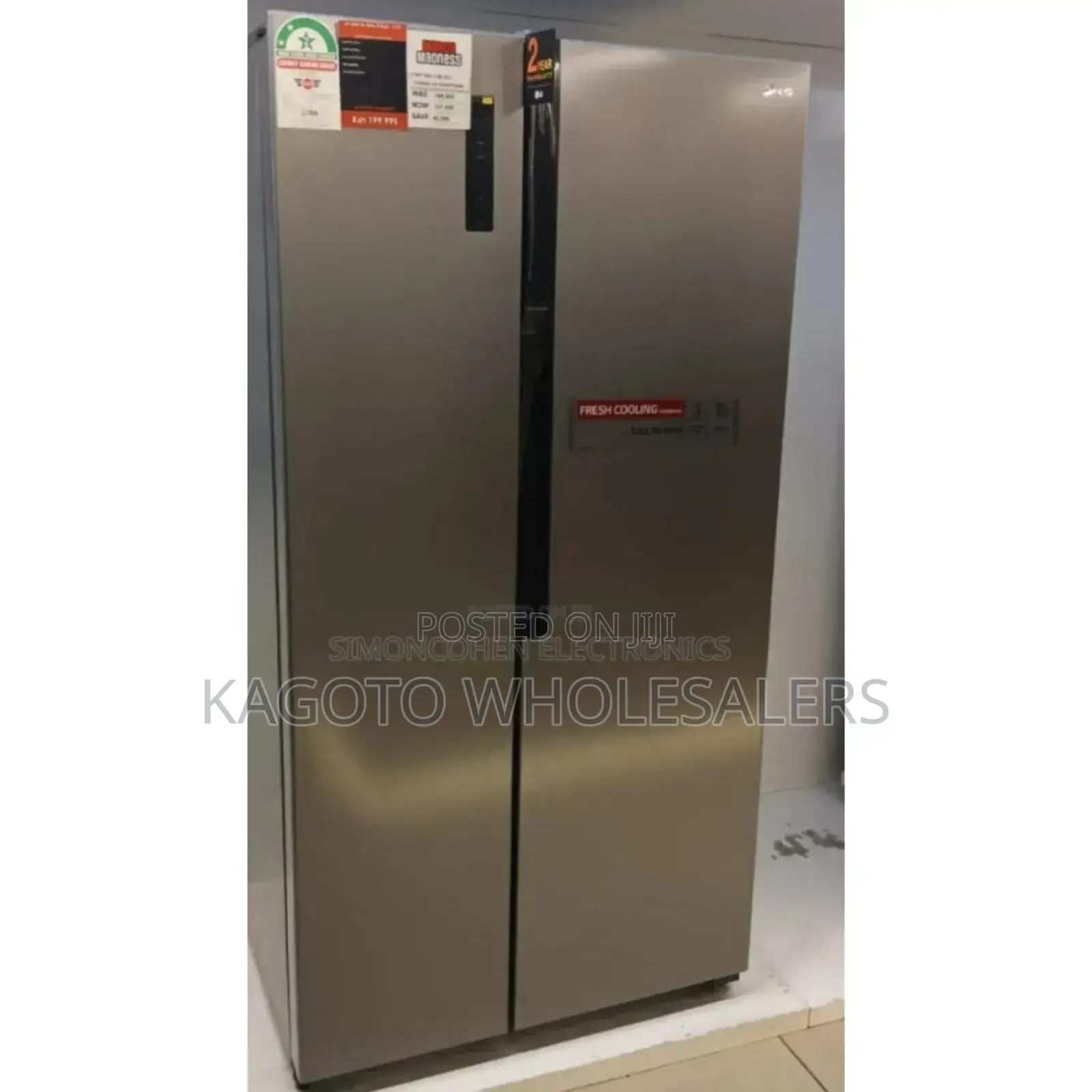 2year Warranty - Offer Lg 519litres Side by Side Fridge