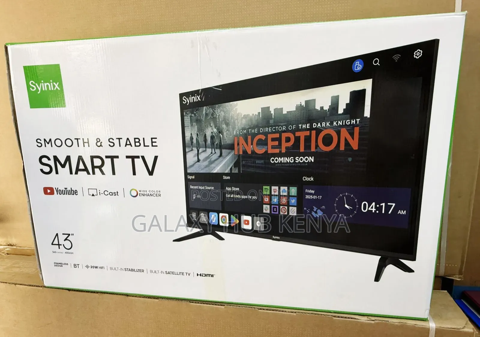 Syinix 43 Inches Smart Tv Full Hd Wifi, Youtube, Netflix.