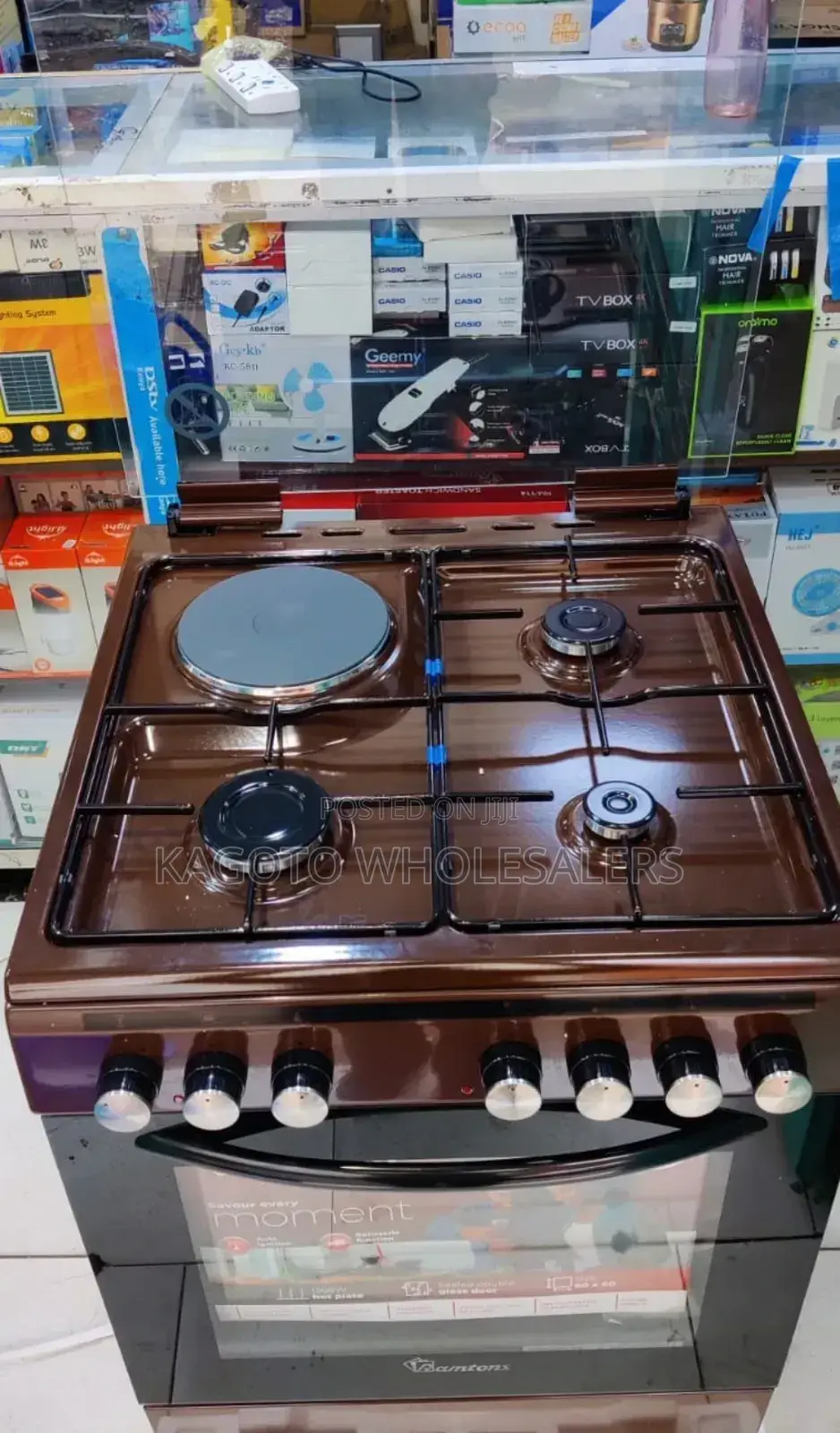 Ramtons Cooker 3g+1e 60x60 Rc/Rm605 3 Gas +1e, Thermostate