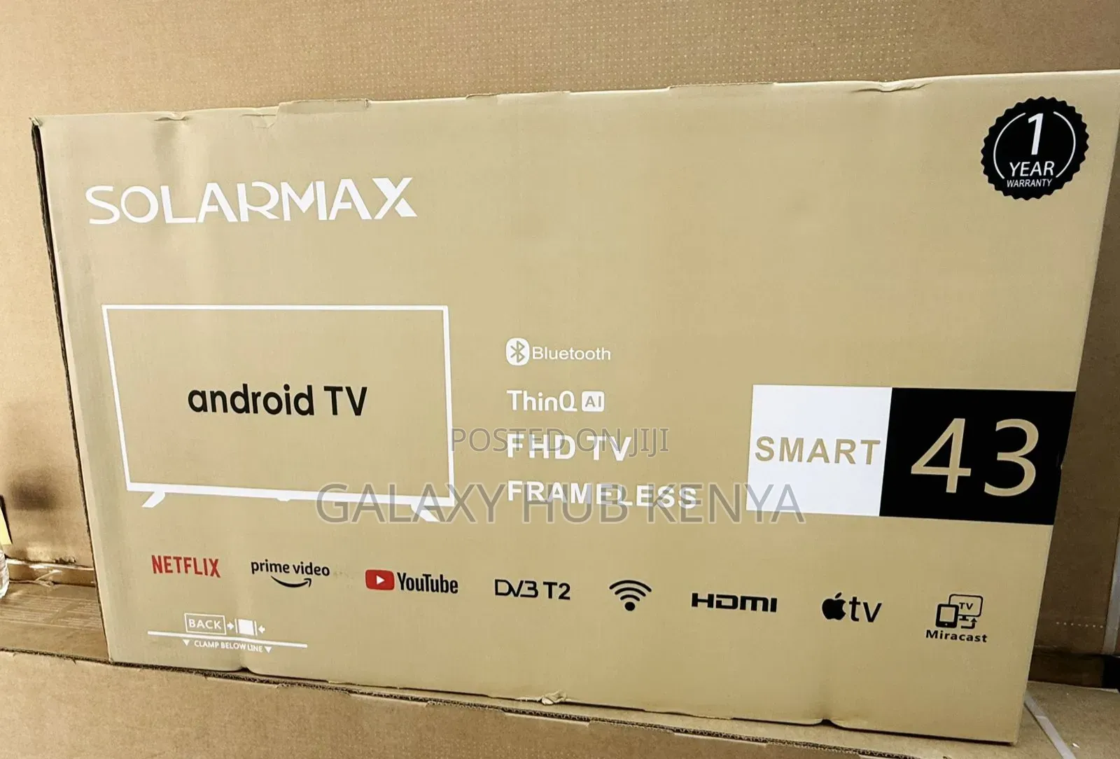 Solarmax 43 Inches Android FHD Frameless TV