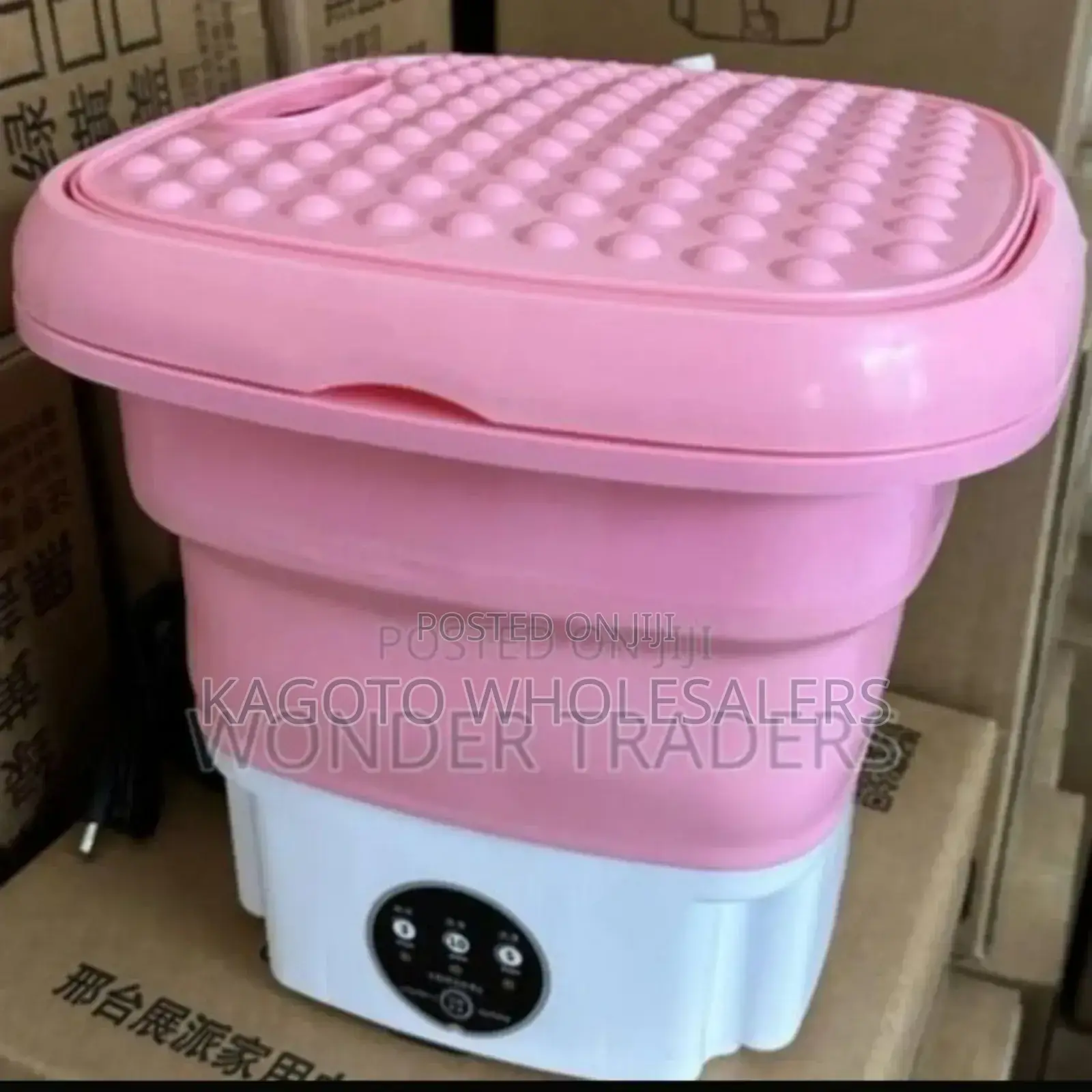 Colour Pink- Portable 6.5litres Washing Machine