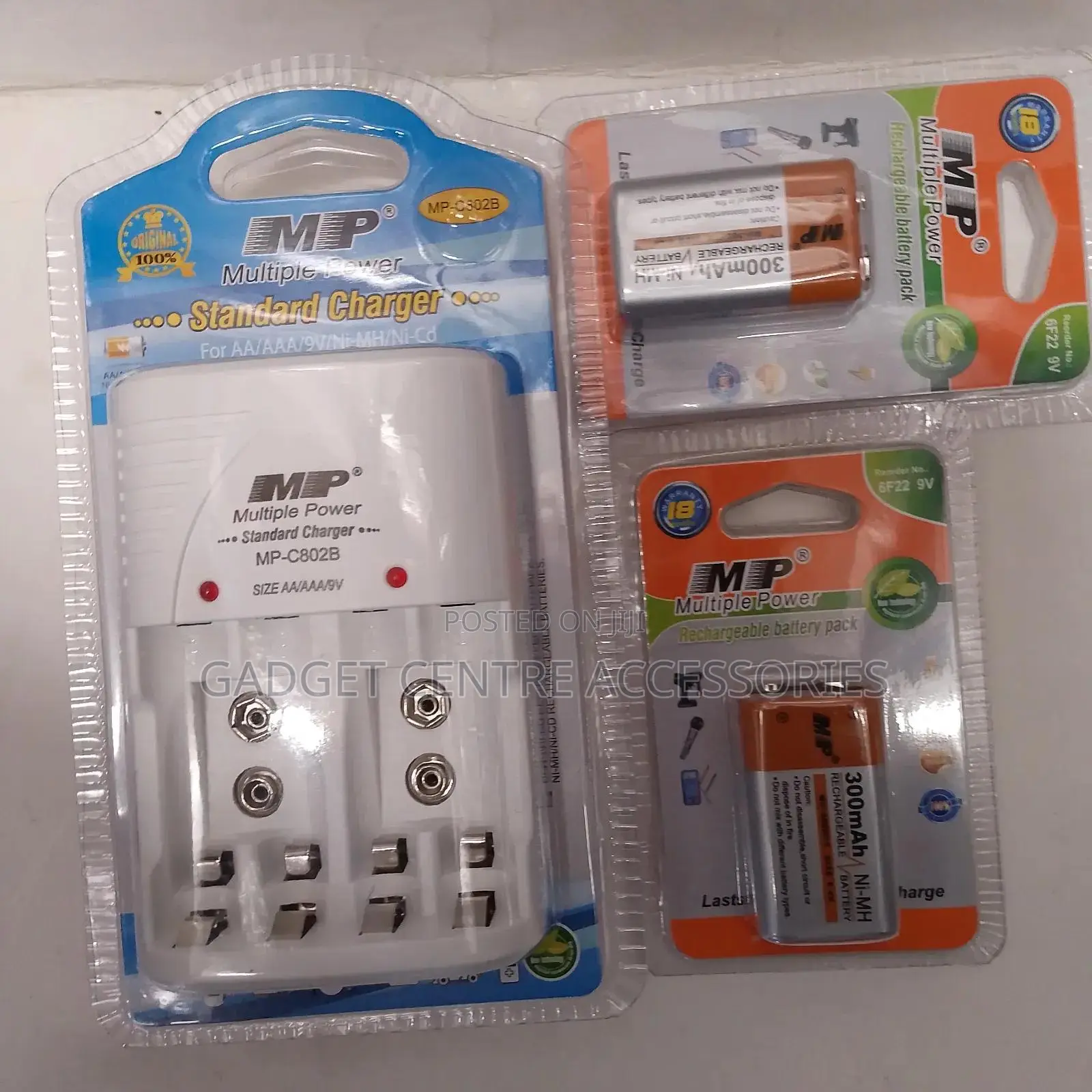 2pcs 9v Batteries,9v Charger