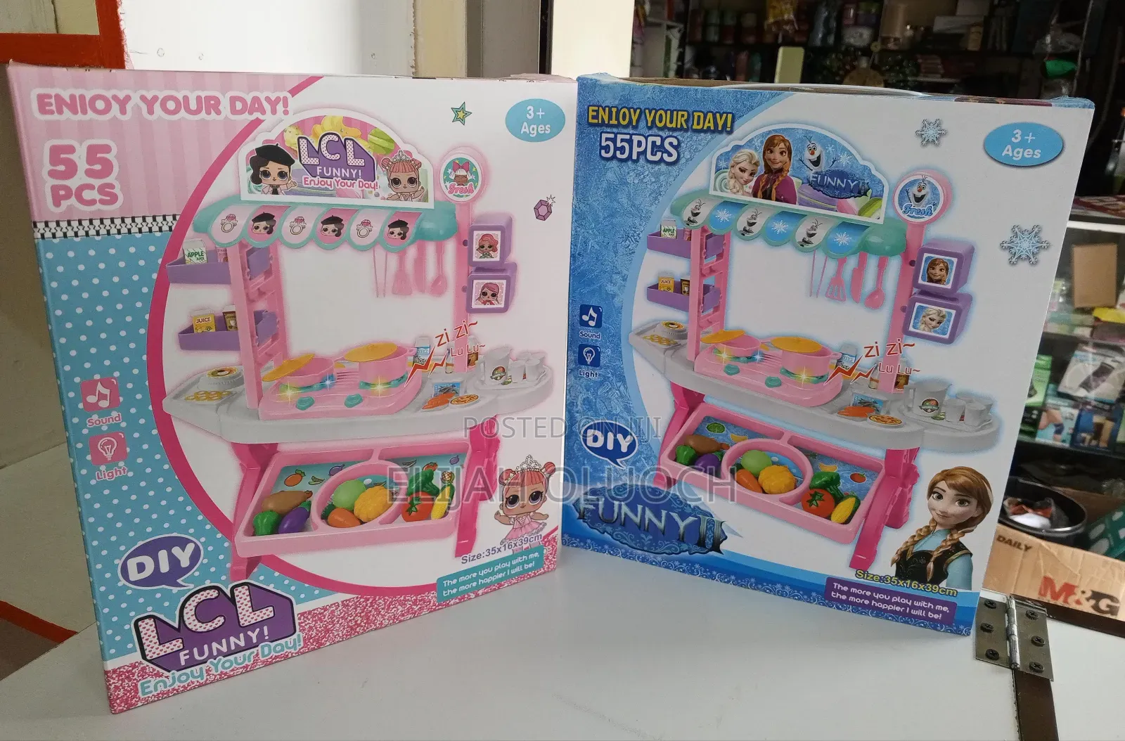 55pcs LCL and Frozen Kitchen Play Set.