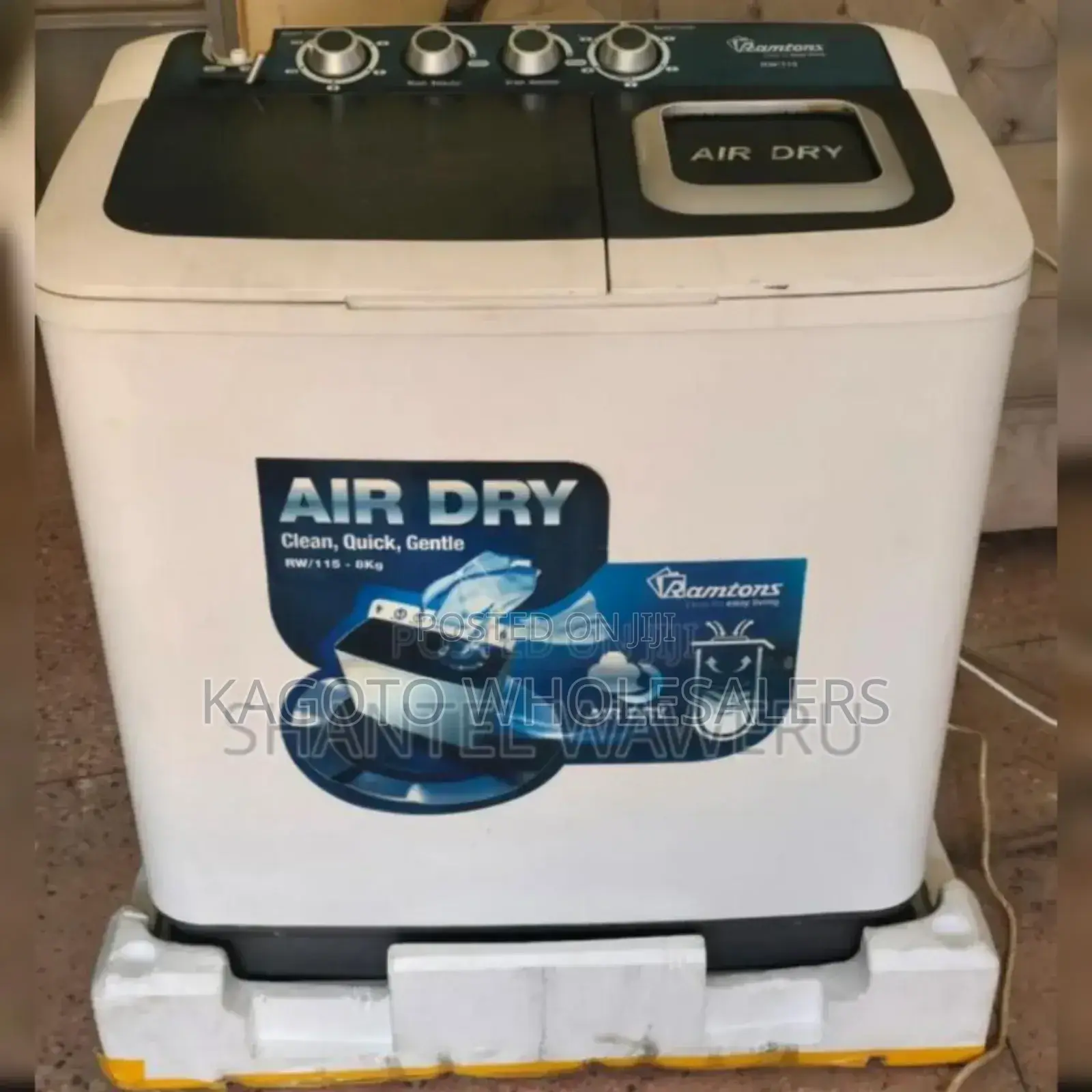 Two Tab - 12kgs Ramtons Washing Machine